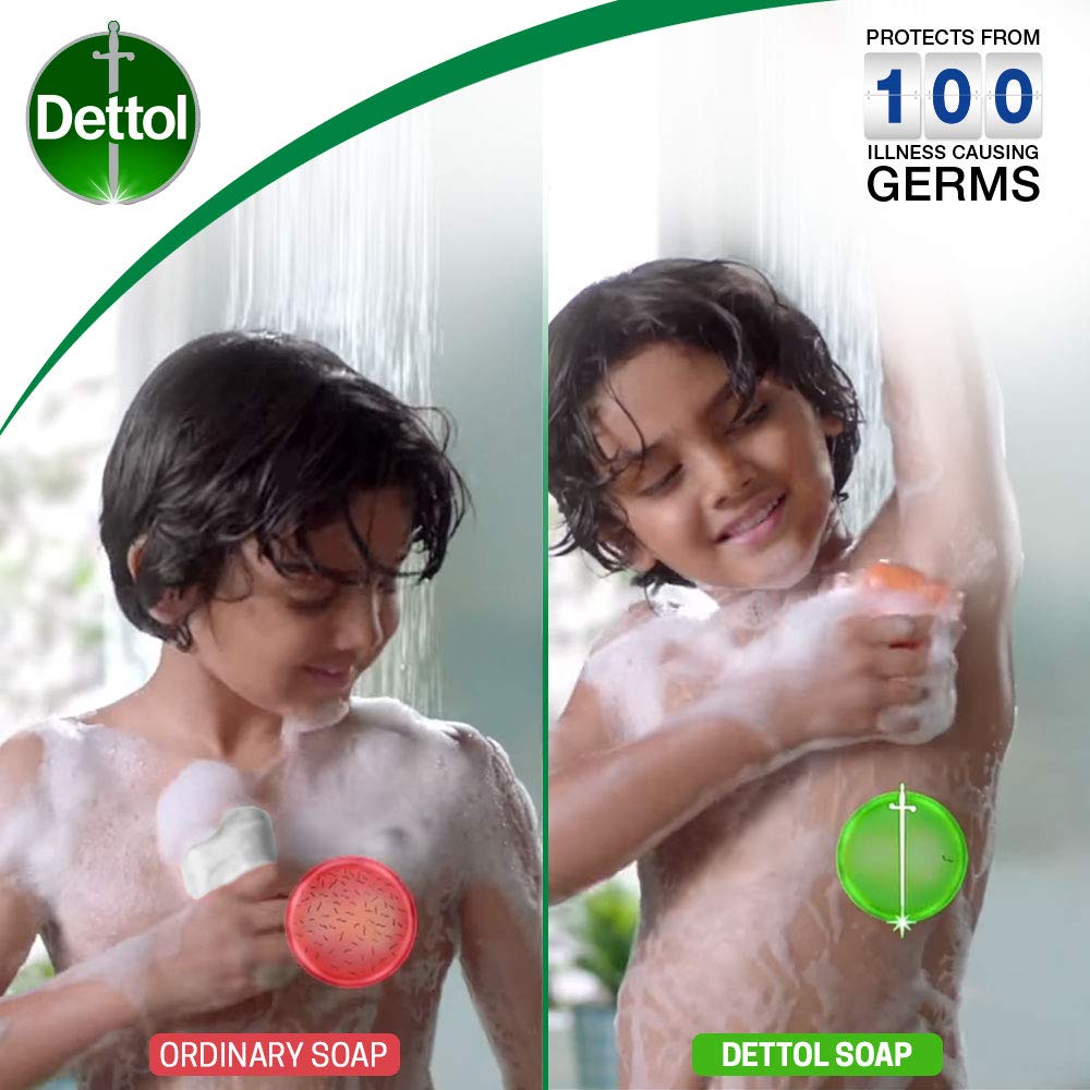Dettol Bathing Soap Original, 125gm, Pack of 4