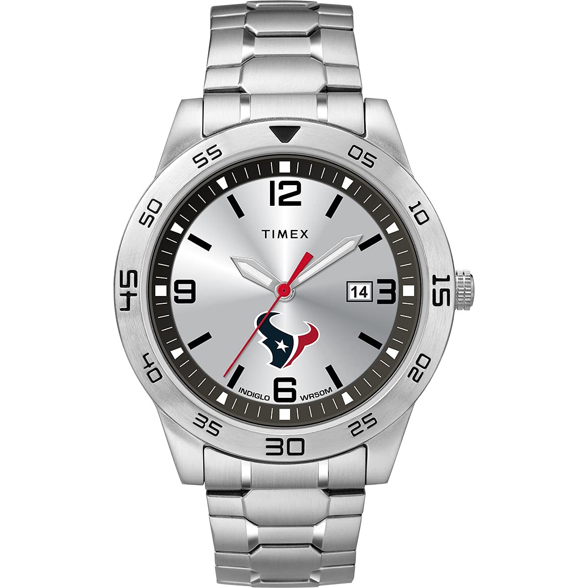 Timex Tribute Men's NFL Citation 42mm Watch - Houston Texans with Stainless Steel Expansion Band