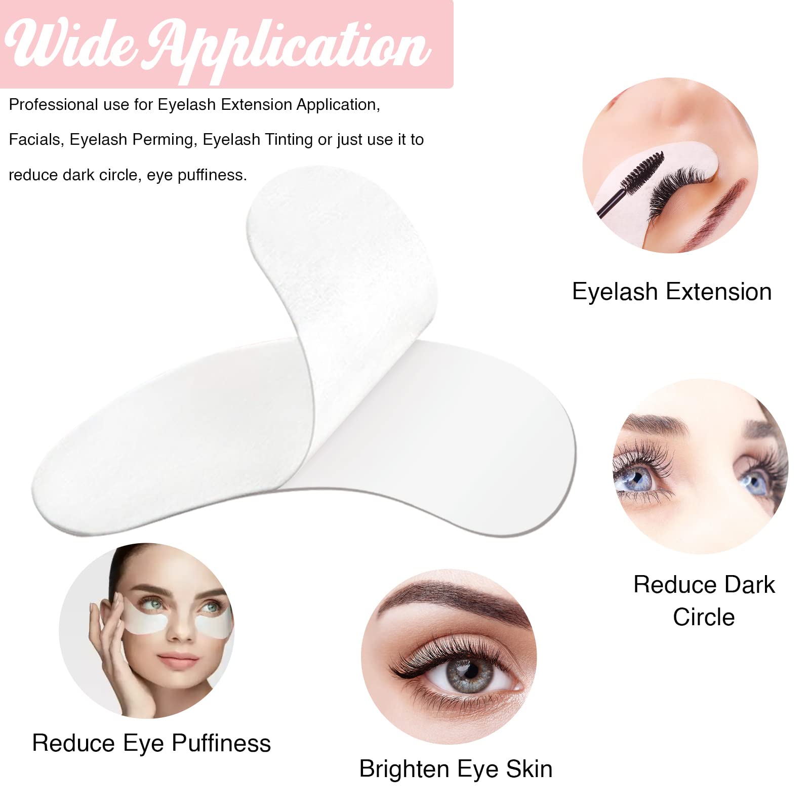 greenLife 100% Naturel Eyelash Extension Under Eye gel Pads patches kit collagen with Aloe Vera Hydrogel Eye Patches set for Eye