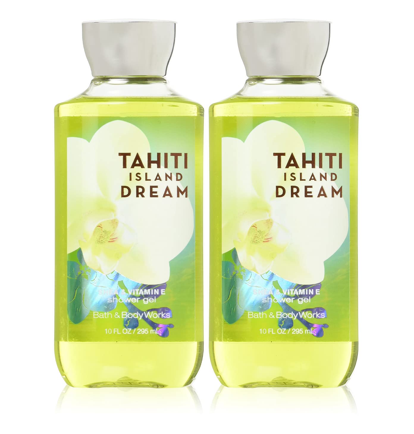 Bath And Body Works Gift Set Of Of 2 - 10 Fl Oz Shower Gel (Tahiti Island Dream)