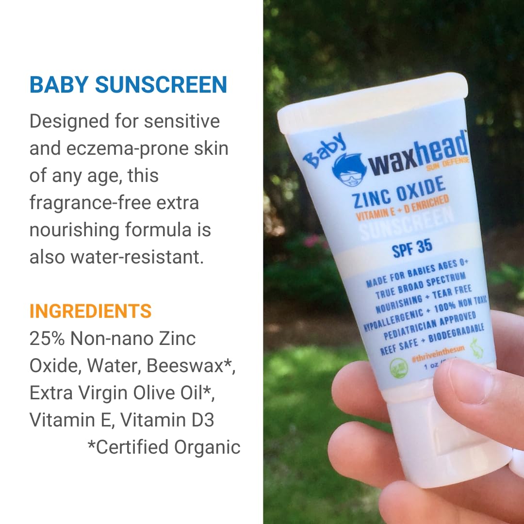 Waxhead Sampler Kit - Coral Reef Safe Sunscreen For Kids Sunscreen Travel Size Sunscreen Tsa Approved Biodegradable Sunscreen, E