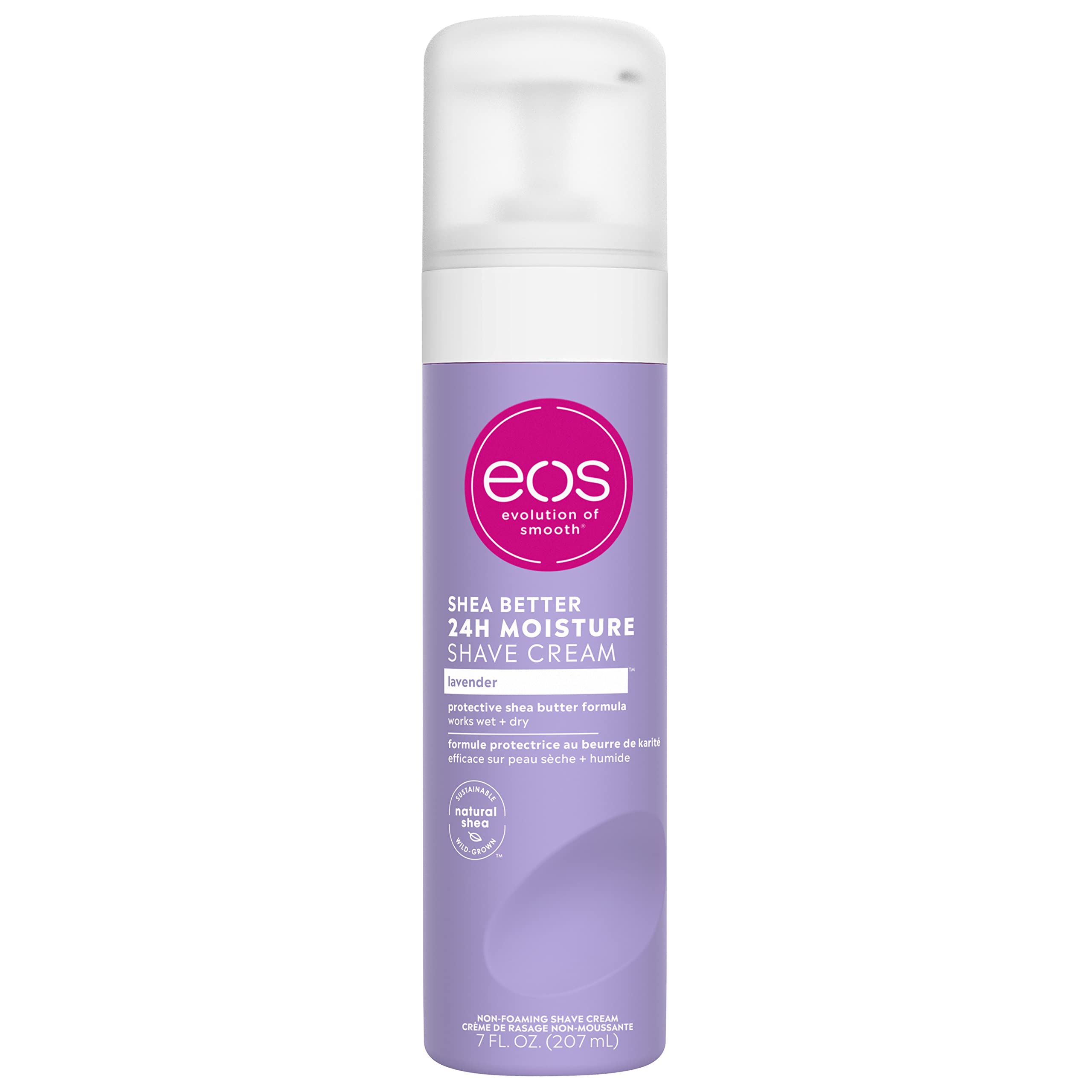 Eos Shea Better Shaving Cream- Lavender, Women'S Shave Cream, Skin Care, Doubles As An In-Shower Lotion, 24-Hour Hydration, 7 Fl