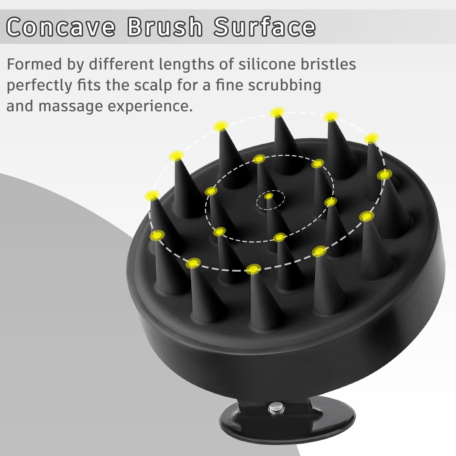 Freatech Hair Scalp Massager Shampoo Brush For Scalp Care And Hair Growth, Shower Hair Scrubber Scalp Exfoliator For Dandruff, L