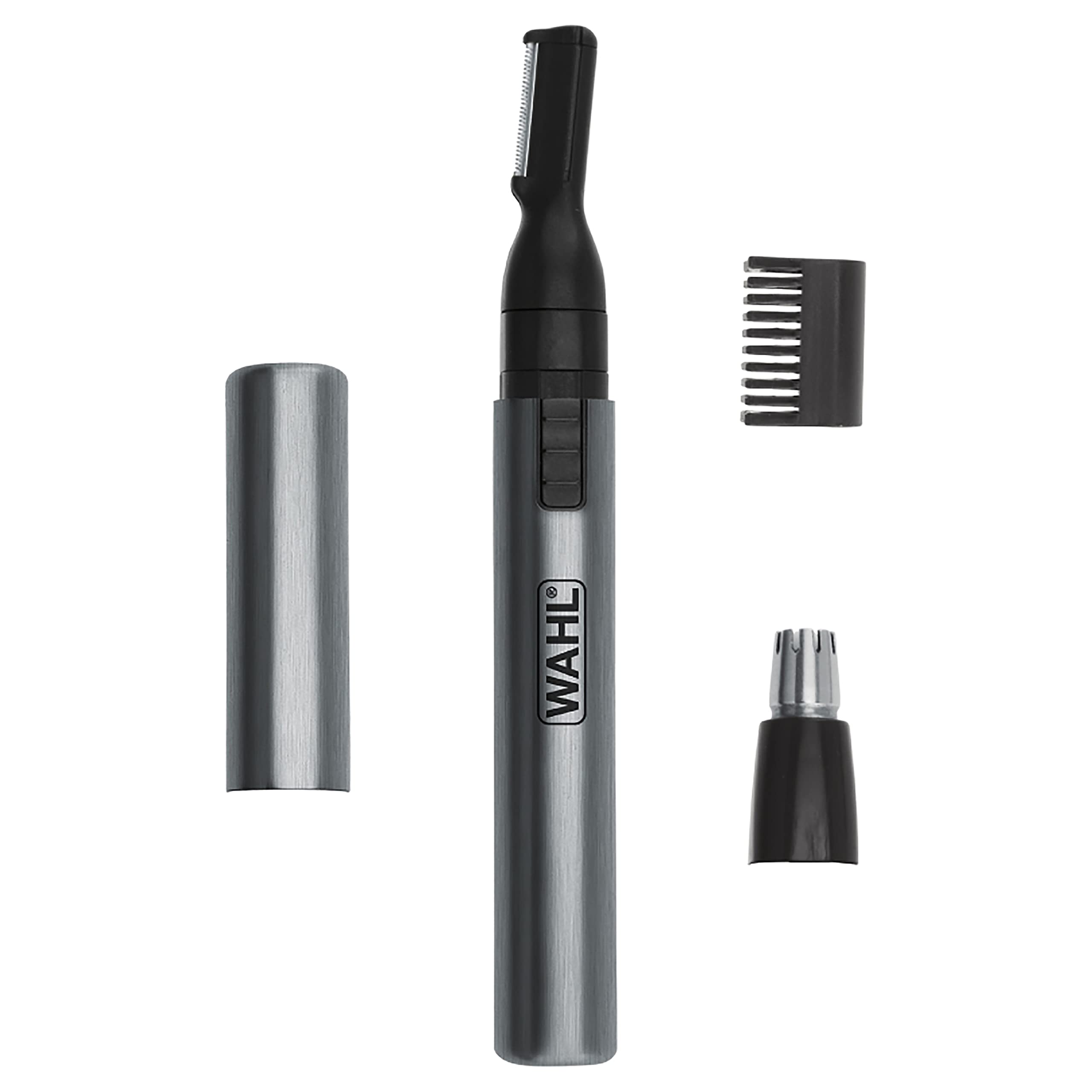 Wahl Micro Groomsman Battery Personal Trimmer & Detailer for Hygienic Grooming with Rinseable, Interchangeable Heads for Eyebrow