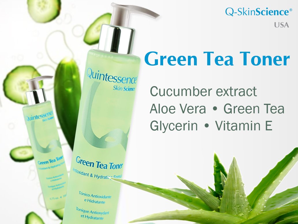 Quintessence Green Tea Toner 6.75 Oz/200 Ml
