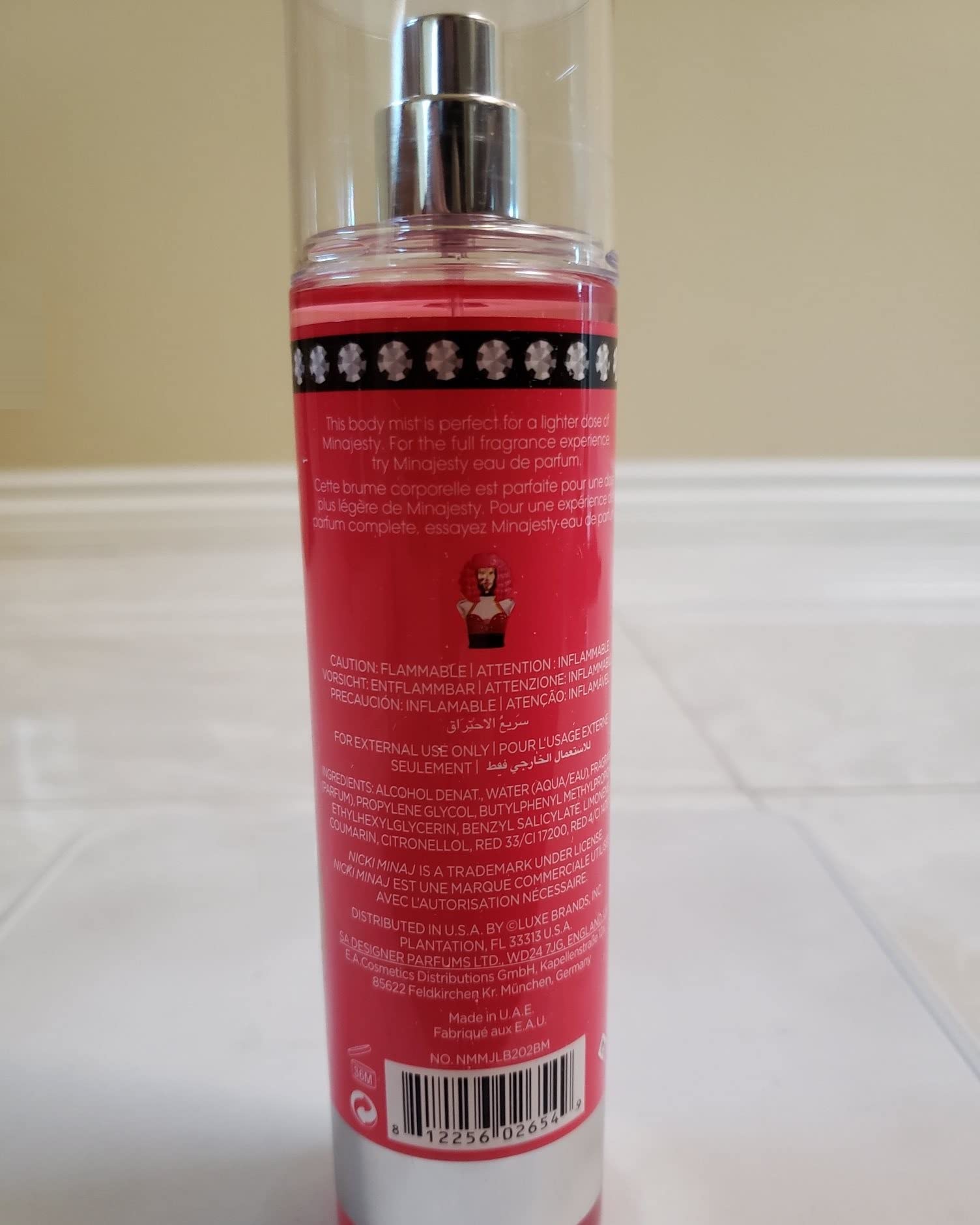 Nicki Minaj Onika Body Mist Spray 8 oz
