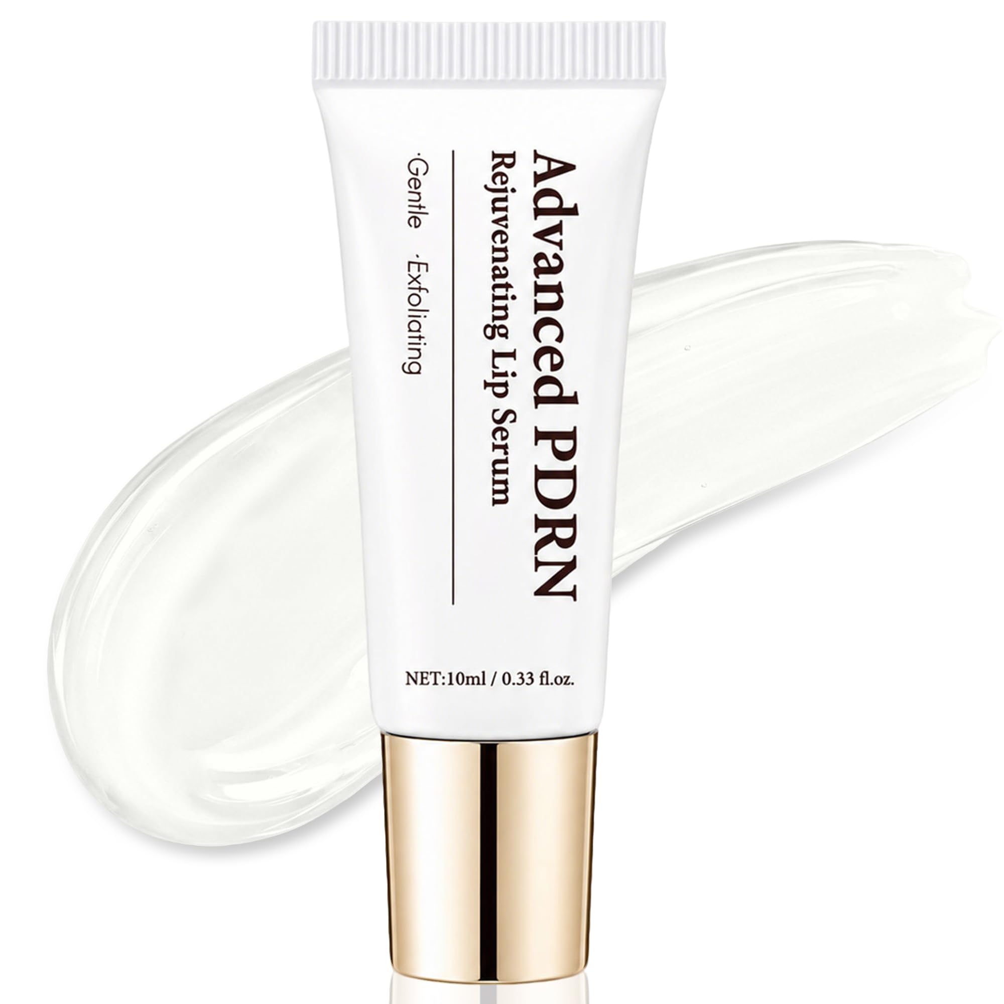 PDRN Lip Serum, Advanced PDRN Rejuvenating Hydrating Lip Balm, Hyaluronic Acid Lip Moisturizer Plumping for Dry Cracked Dark Lip