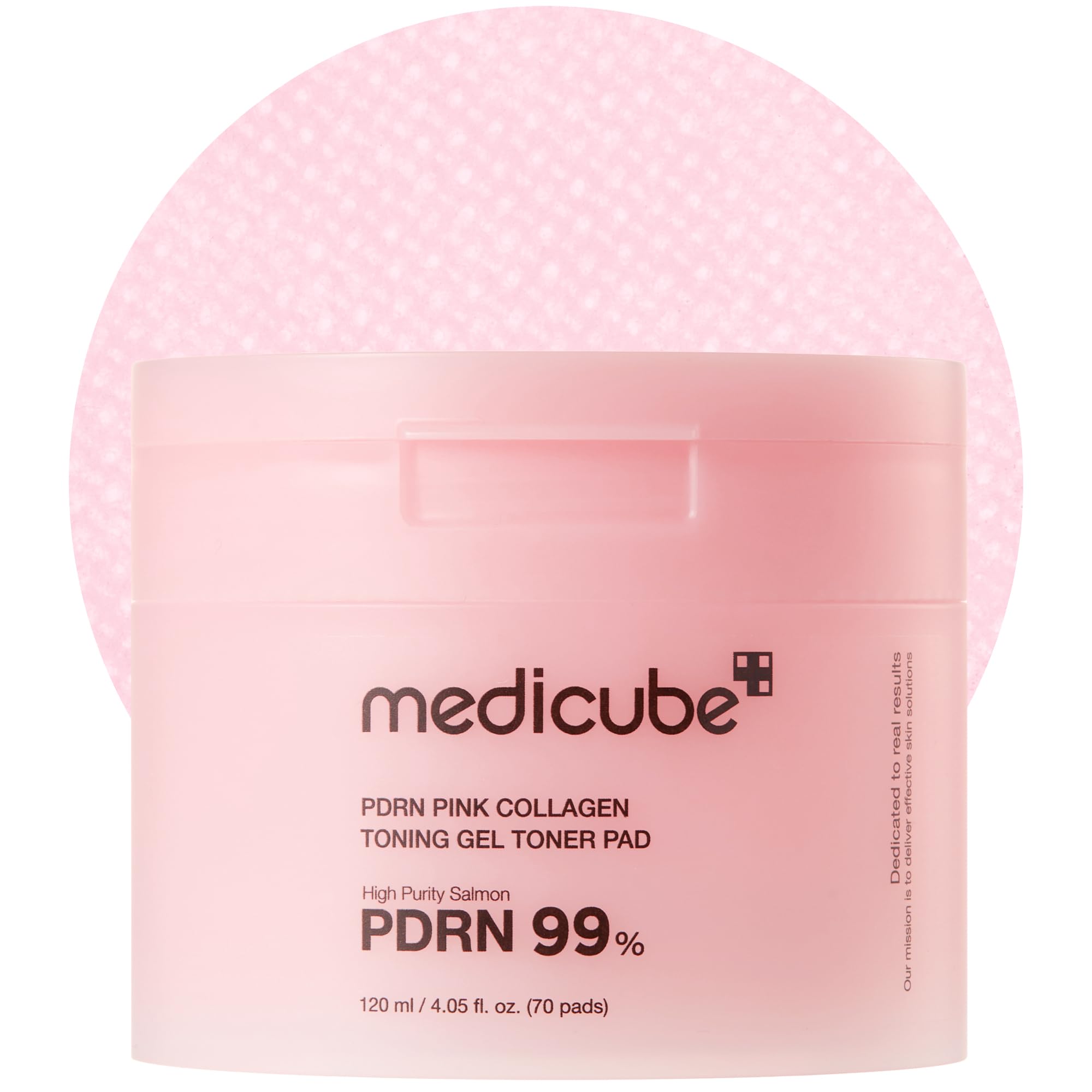 medicube Salmon DNA PDRN Pink Collagen Jelly Pad | Korean Gel Toner Pads with Niacinamide, Madecassoside, Retinol | Soothing, Ra