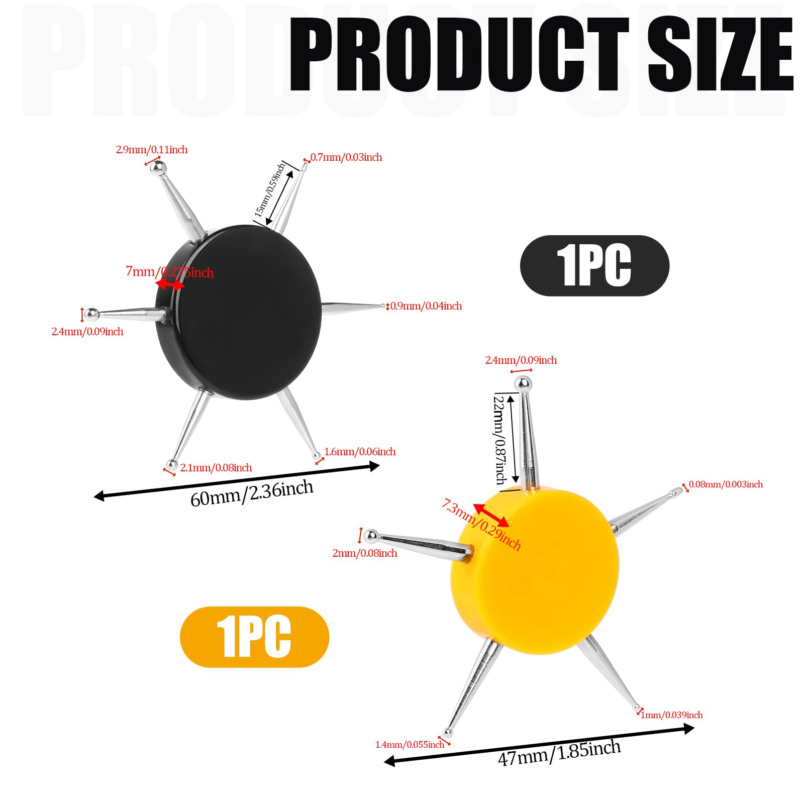 2Pcs Nail Dotting Tool Set, Circular Nail Art Dotting Tools, 12 Sizes Nail Design Dotting Pen, Multipurpose Manicure Pen For Pat