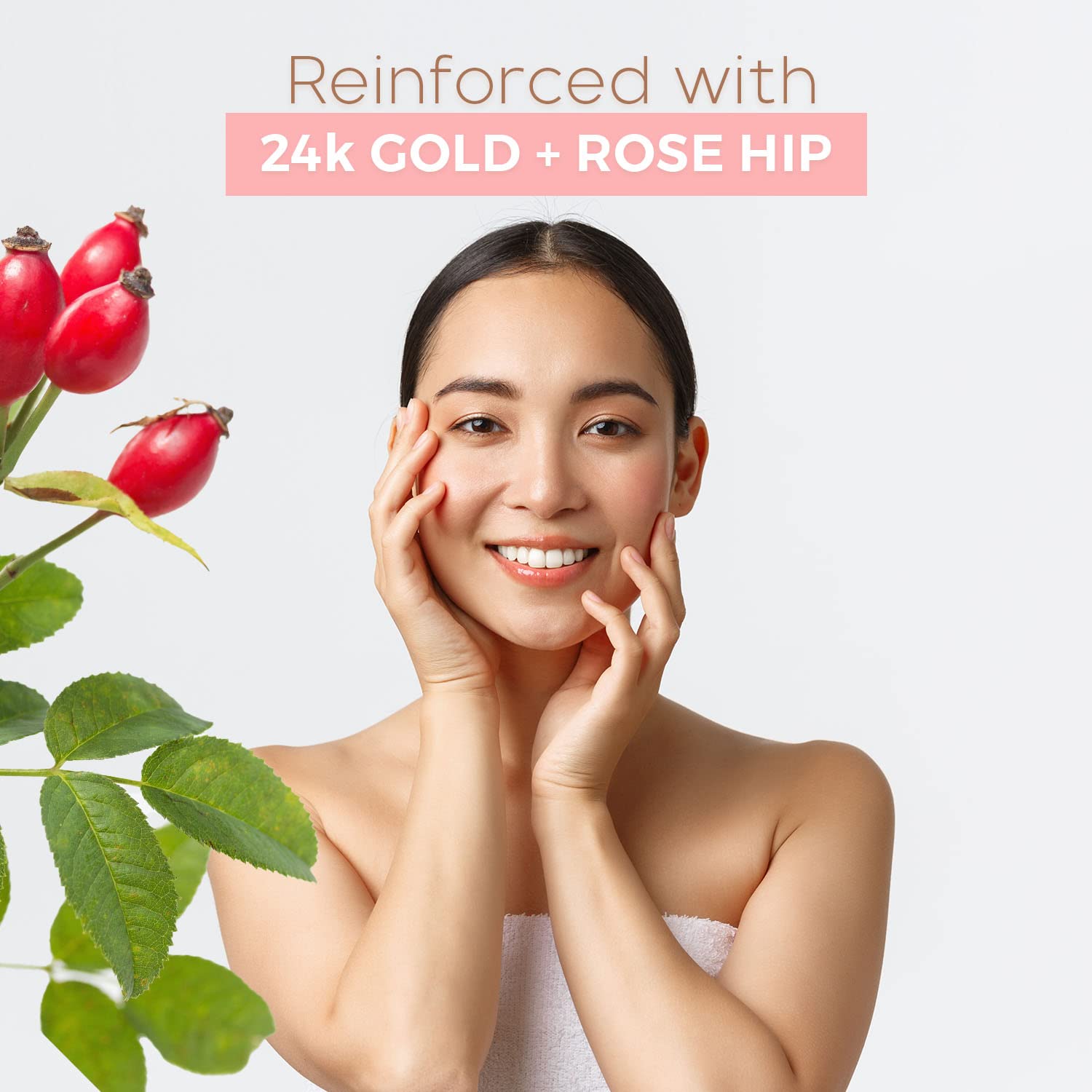 Skin Aesthetics Rose Gold Peel Off Face Mask - Unclogs Pores & Removes Excess Oil, Dirt & Blackheads, Skin Tghtening Peel Off Ma