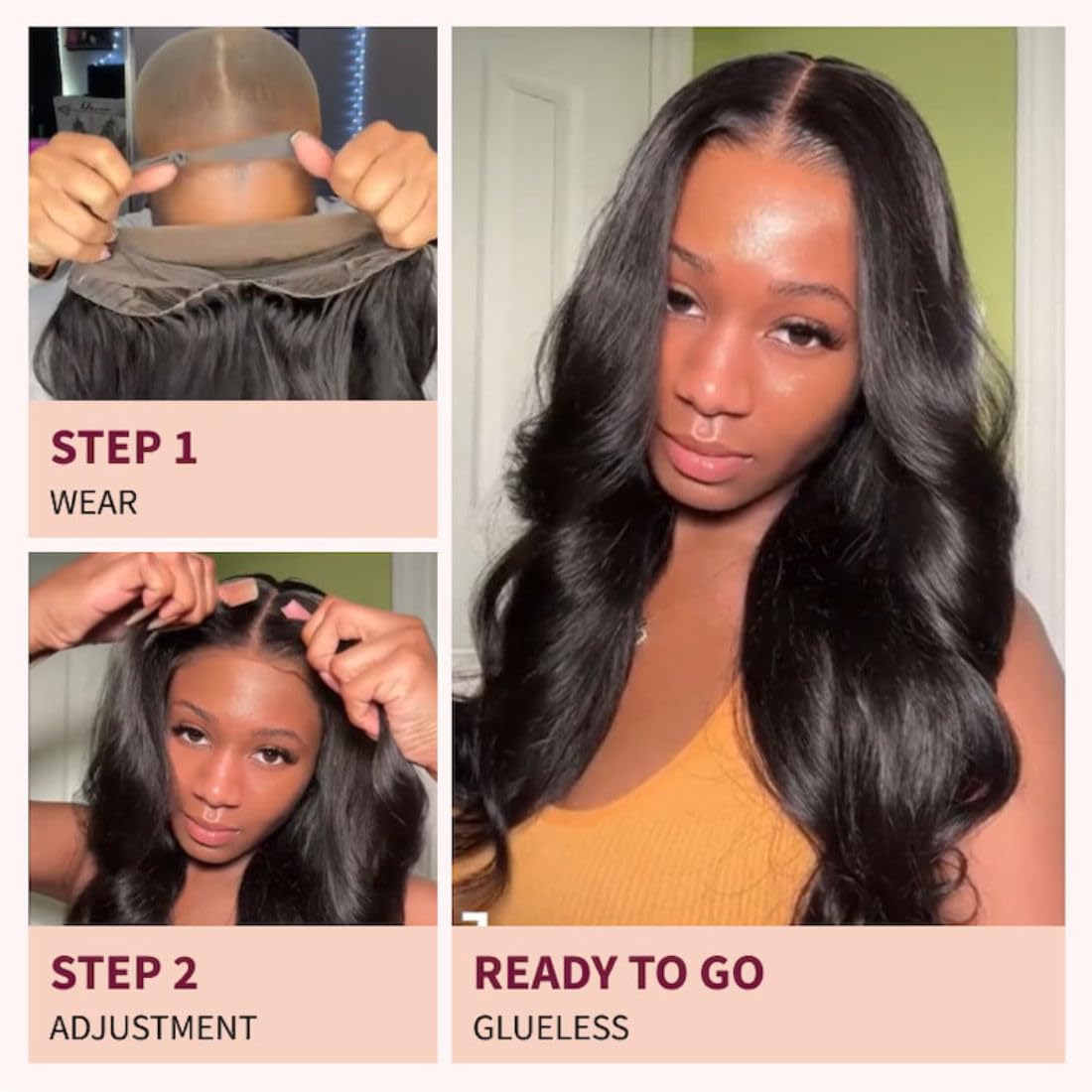 Beauty Forever 7X5 Bye Bye Knots 2.0 Balayage Brown Highlight 3D Body Wave Lace Front Wig Put On And Go Glueless Wigs With Pre-B