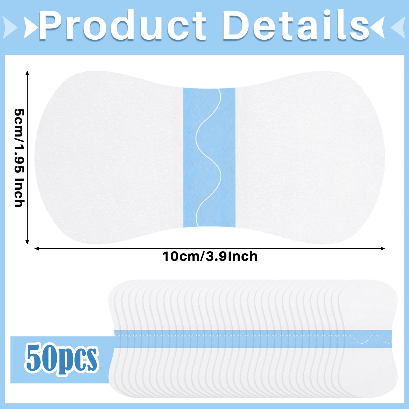Dansib Dansib 50 Pcs Neck Tape Instant Neck Tape Lifting for Women(Classic)
