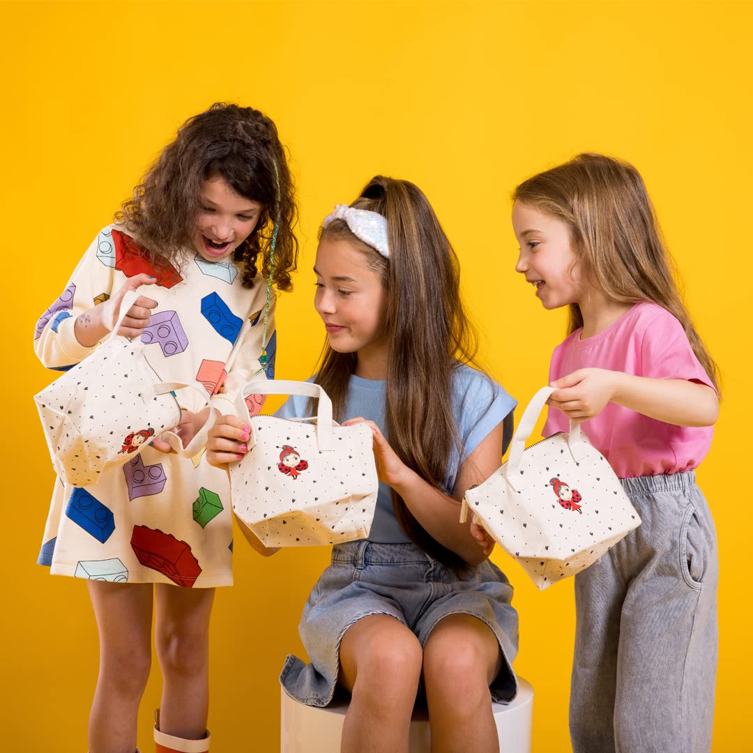 Miss Nella Kids Bag Of Wonders, Makeup & Nail Polish Set Safe And Fun Gift - Hypoallergenic, Dermatologically Tested Kid-Friendl