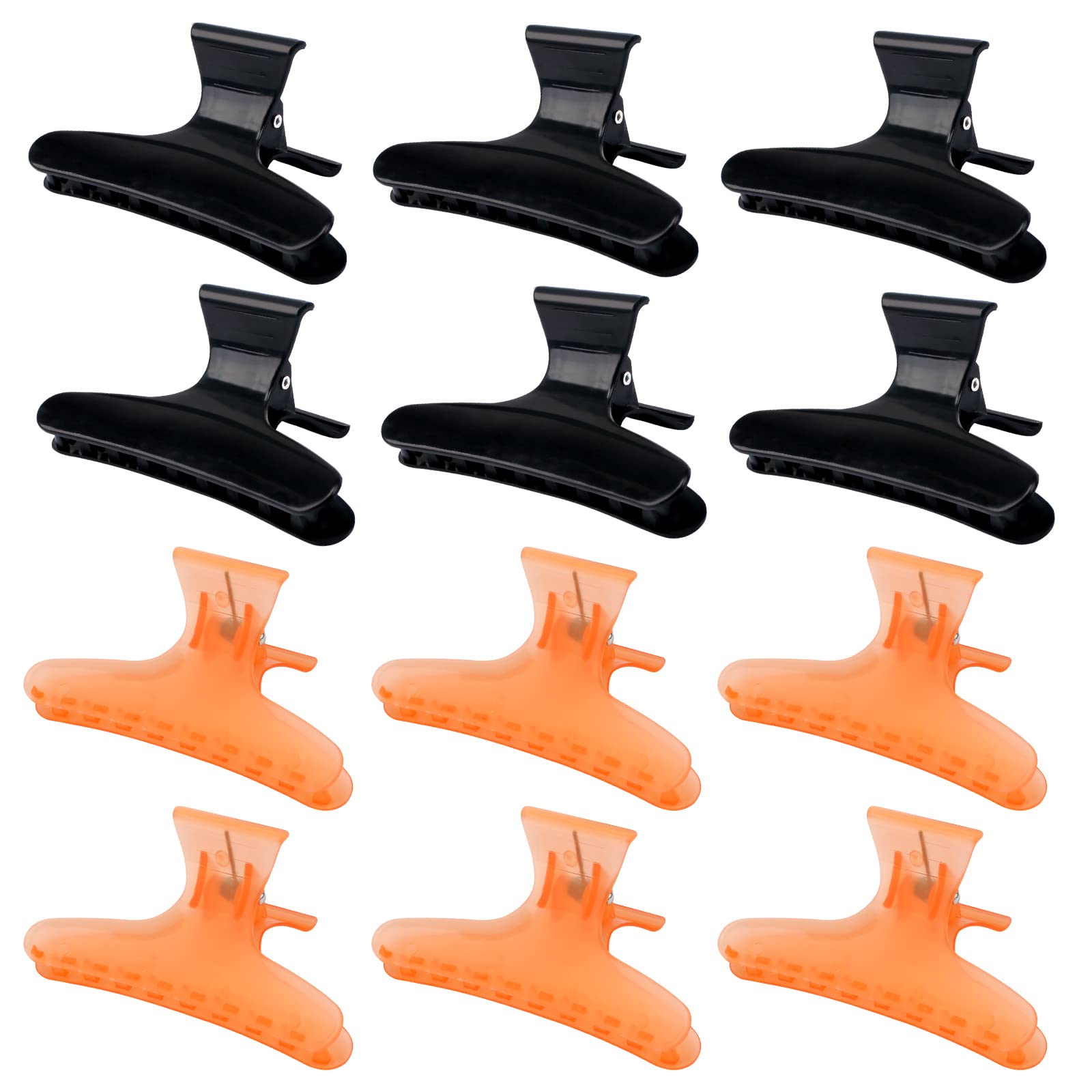 Ondder Butterfly Hair Claws and Pro Salon Clips for Styling, Sectioning, Cutting, Coloring - Hair Accessories for Women, Girls, 