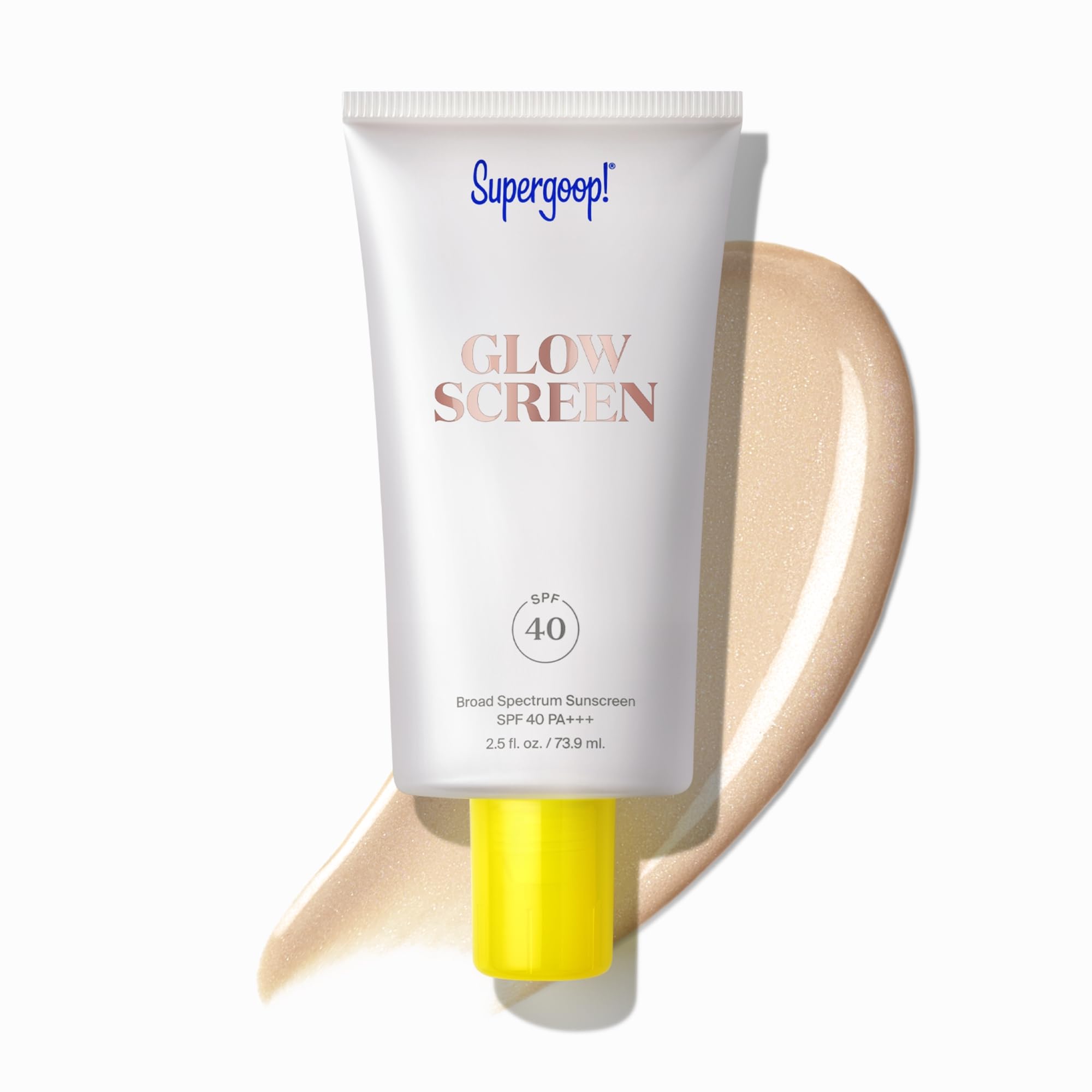 Supergoop! Glowscreen (Spf 40) - 2.5 Fl Oz - Glowy Primer + Broad Spectrum Sunscreen - Adds Instant Glow - Helps Filter Blue Lig
