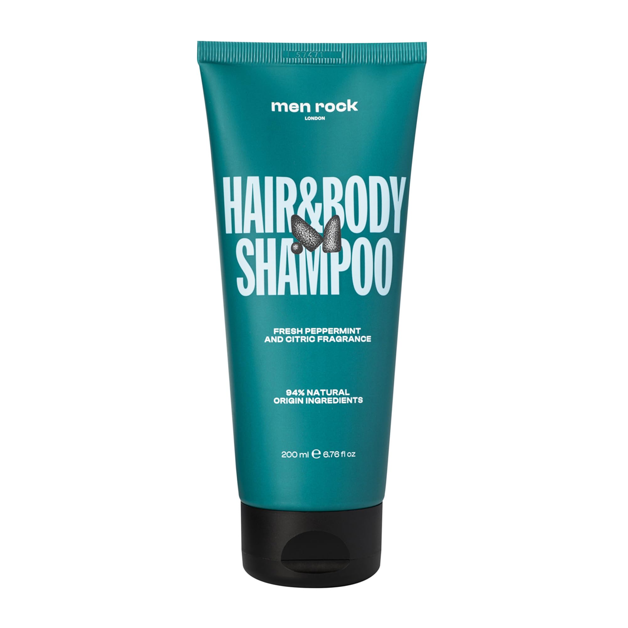 Men Rock Hair and Body Shampoo - 2-in-1 Hydrating Mens Body Wash - Volumizing and Moisturizing Shampoo for Men - Skincare Produc