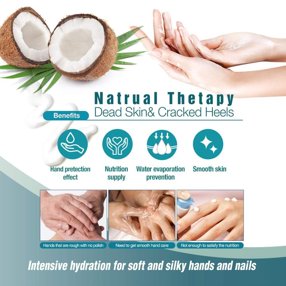 Epielle Intensive Repairing Hand Masks (Gloves-6Pk) For Dry Hands Spa Masks Hand Cream & Lotion | Coconut Oil + Milk Extract + H