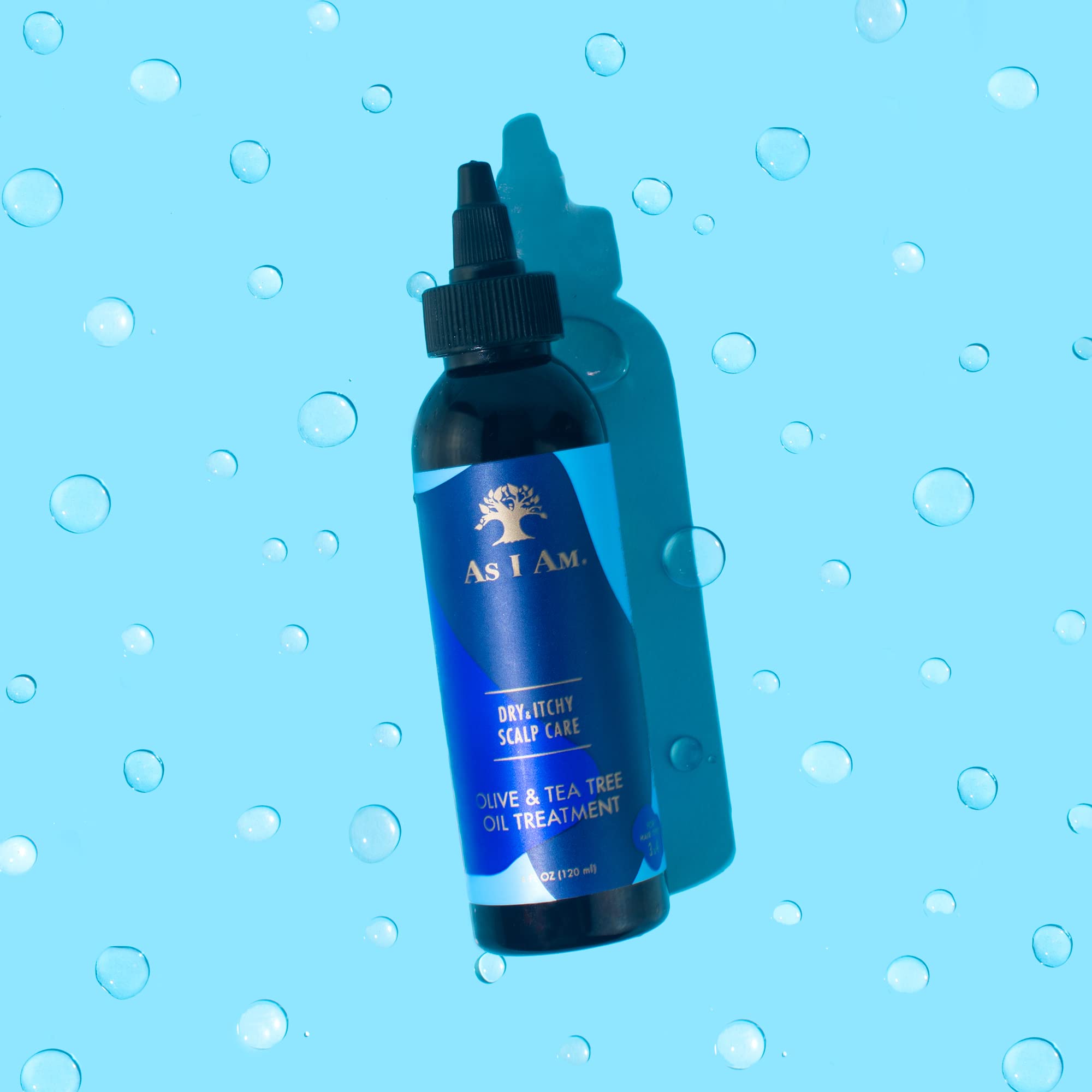 As Am Dry and Itchy Scalp Care Oil Treatment - 4 ounce - Enriched with Salicylic Acid, Olive Oil, and Tea Tree Oil - Fights Dand