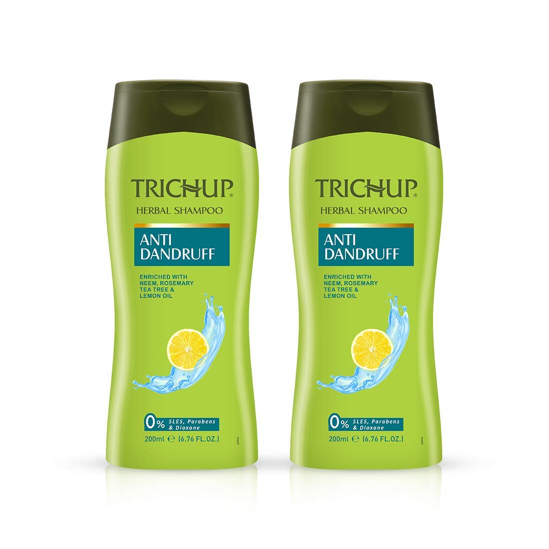 TRICHUP Anti Dandruff Shampoo for Men and Women | Sulfate Free Herbal Shampoo with Neem, Tea Tree Oil, Rosemary Oil | Scalp Clea