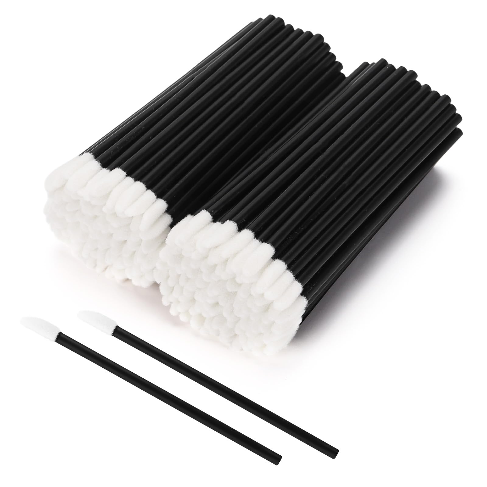 Tbestmax 200 Pcs Lip Wands Applicators, Disposable Lipstick Lint Free Brush Makeup Gloss Wands, Makeup Applicator Beauty Tool Ki