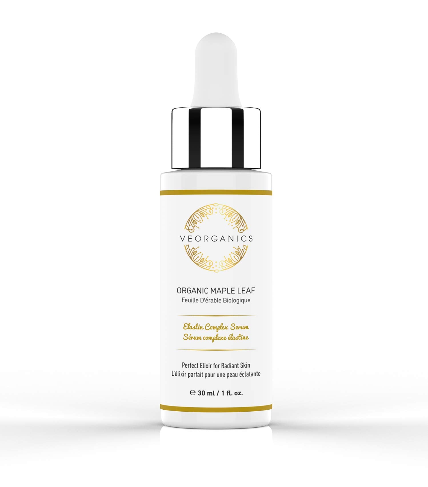 Organic Maple Leaf Elastin Complex Facial Serum - Rich in Vitamin C Serum - Face Serum Skin Care - Anti Aging Serum - Beauty & P