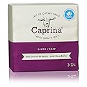 Caprina Fresh Goats Milk Soap Bar, Shea Butter, 3.2 Oz (3 Pack), Cleanses Without Drying, Biodegradable Soap, Moisturizing, Vita