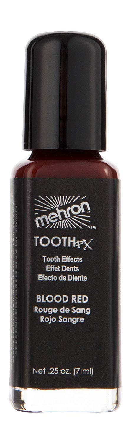 Mehron Makeup Tooth FX with Brush (.25 ounce) (Blood Red)