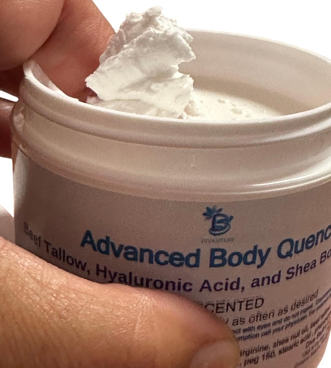 Diva Stuff Advanced Body Quench Unscented, With Beef Tallow, Hyaluronic Acid, Shea Butter, Deep Hydration, Plumps, Smooths and H
