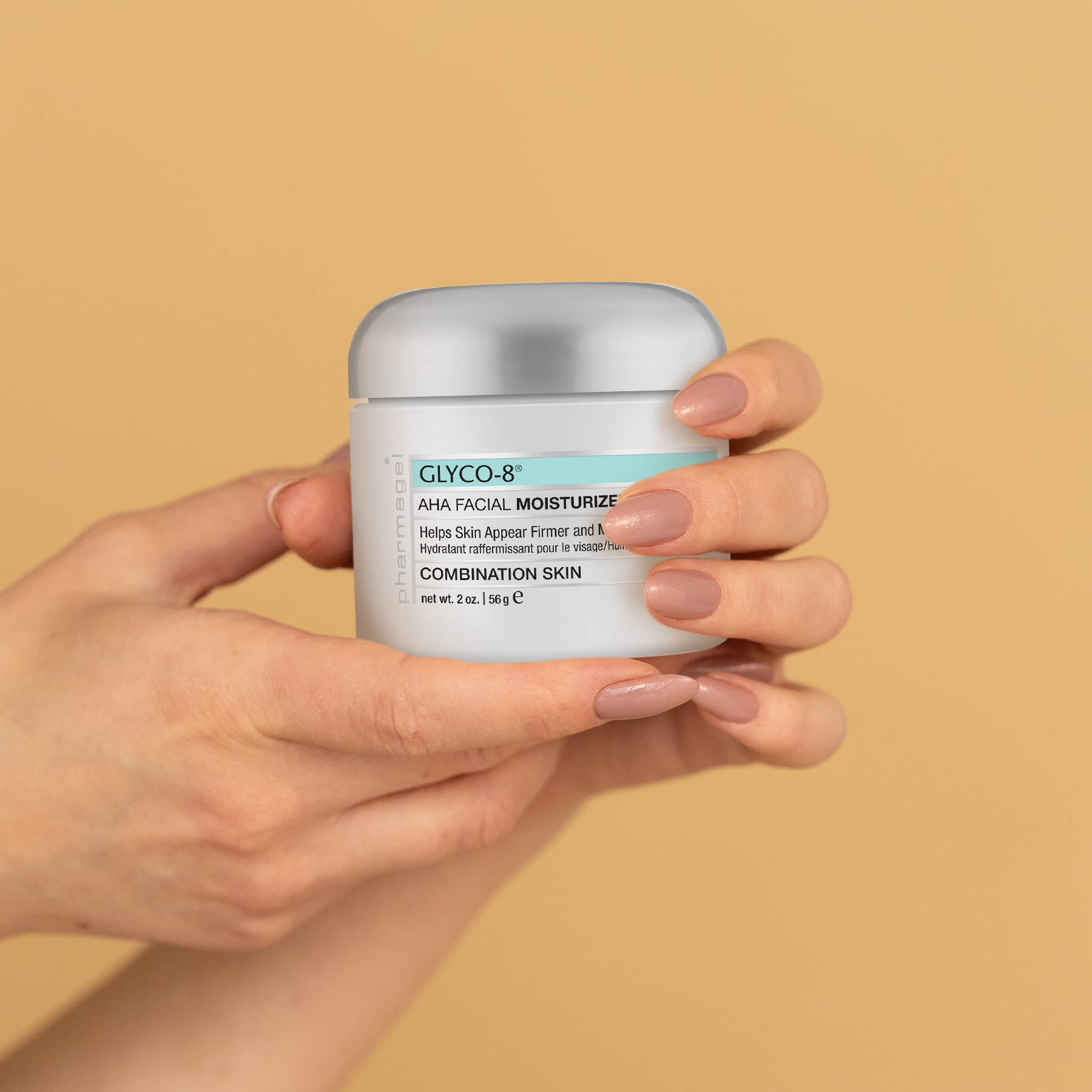Pharmagel Glyco-8 Facial Firming Moisturizer for Combination Skin | Deeply Hydrating Daily Facial Moisturizer for Fine Lines and