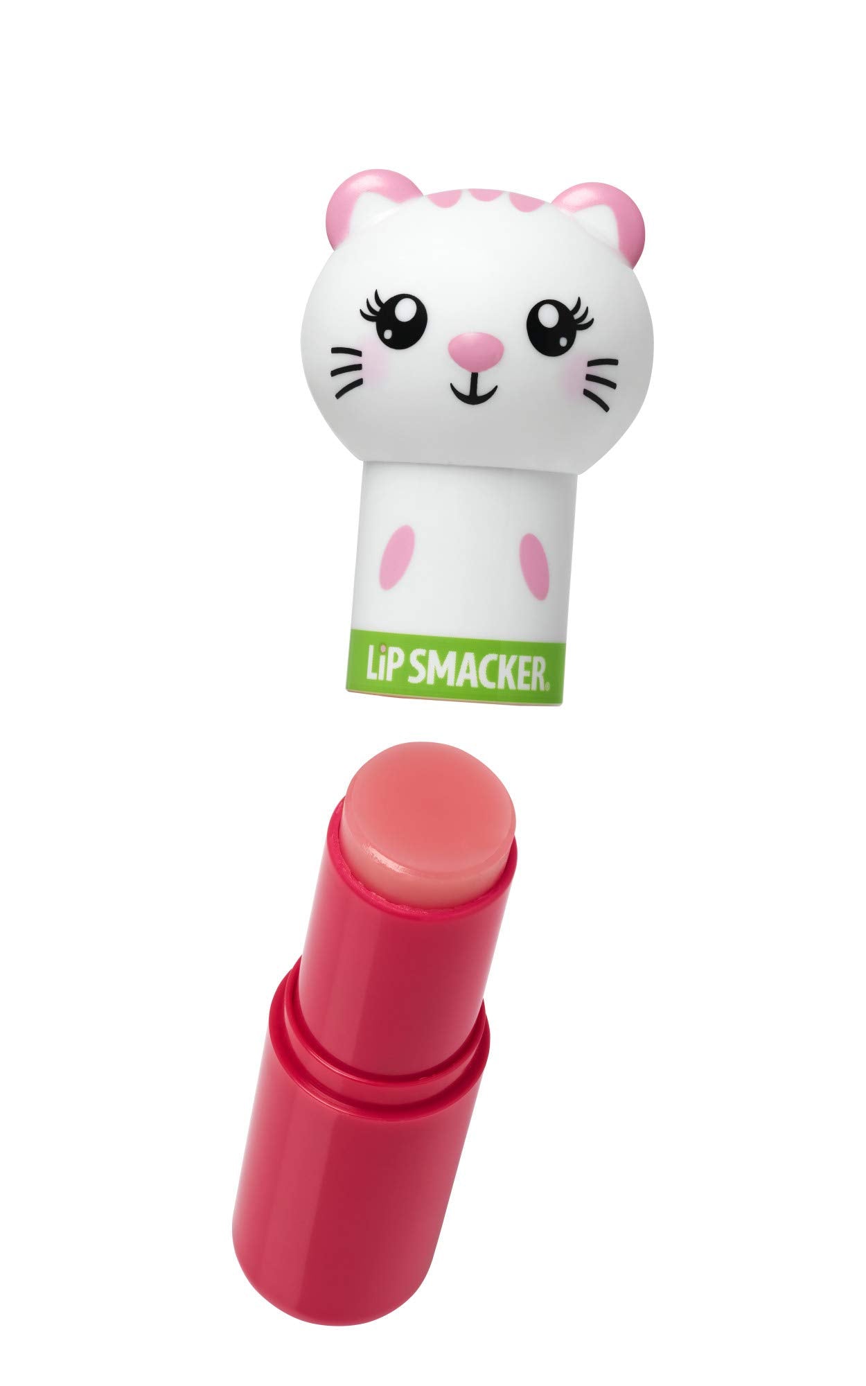 Lip Smacker Lippy Pal Kitten Flavored Lip Balm Watermelon  Clear Matte  For Kids, Men, Women  Stocking Stuffer  Christmas Gift