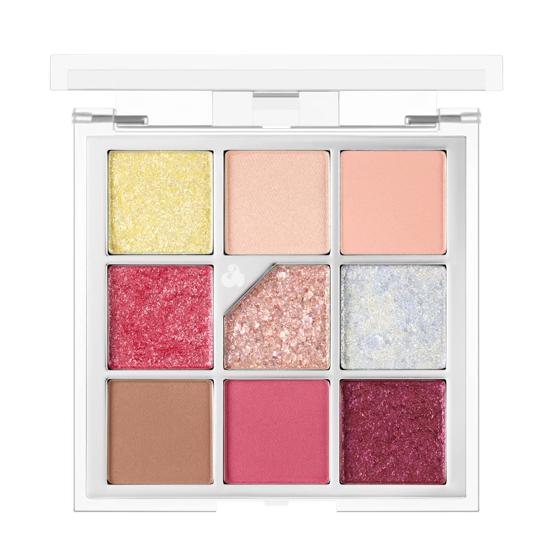 Unleashia Glitterpedia Eye Shadow |Palette|Eye Makeup|Point Makeup Vegan|Cosmetics|Korean Cosmetics|Daily|Matte|Glitter|Shimmer|