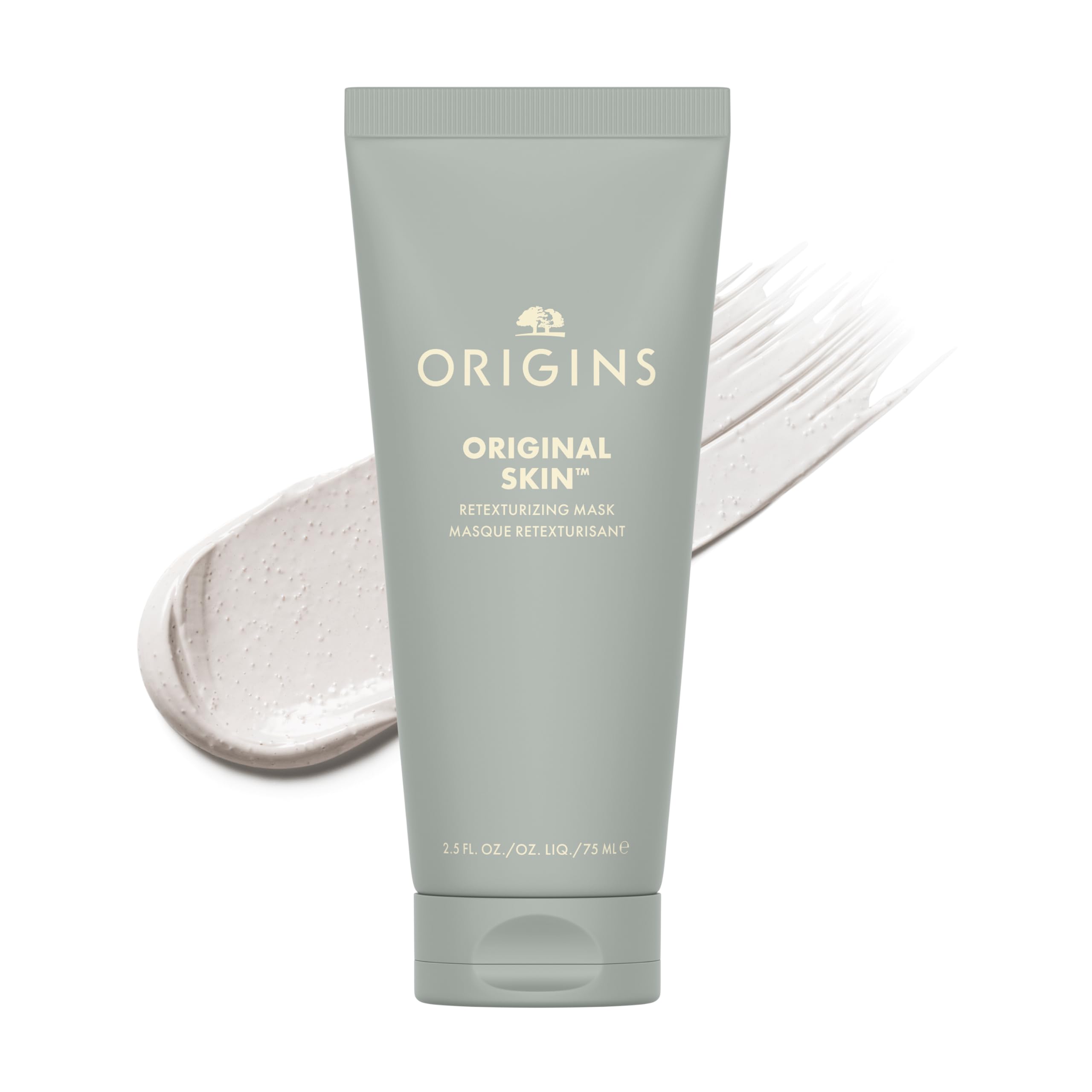 Origins Original Skin Retexturizing Mask | Visibly Minimizes Pores & Refines Skin Texture | With Clay & Jojoba Beads, 2.5 Fl Oz