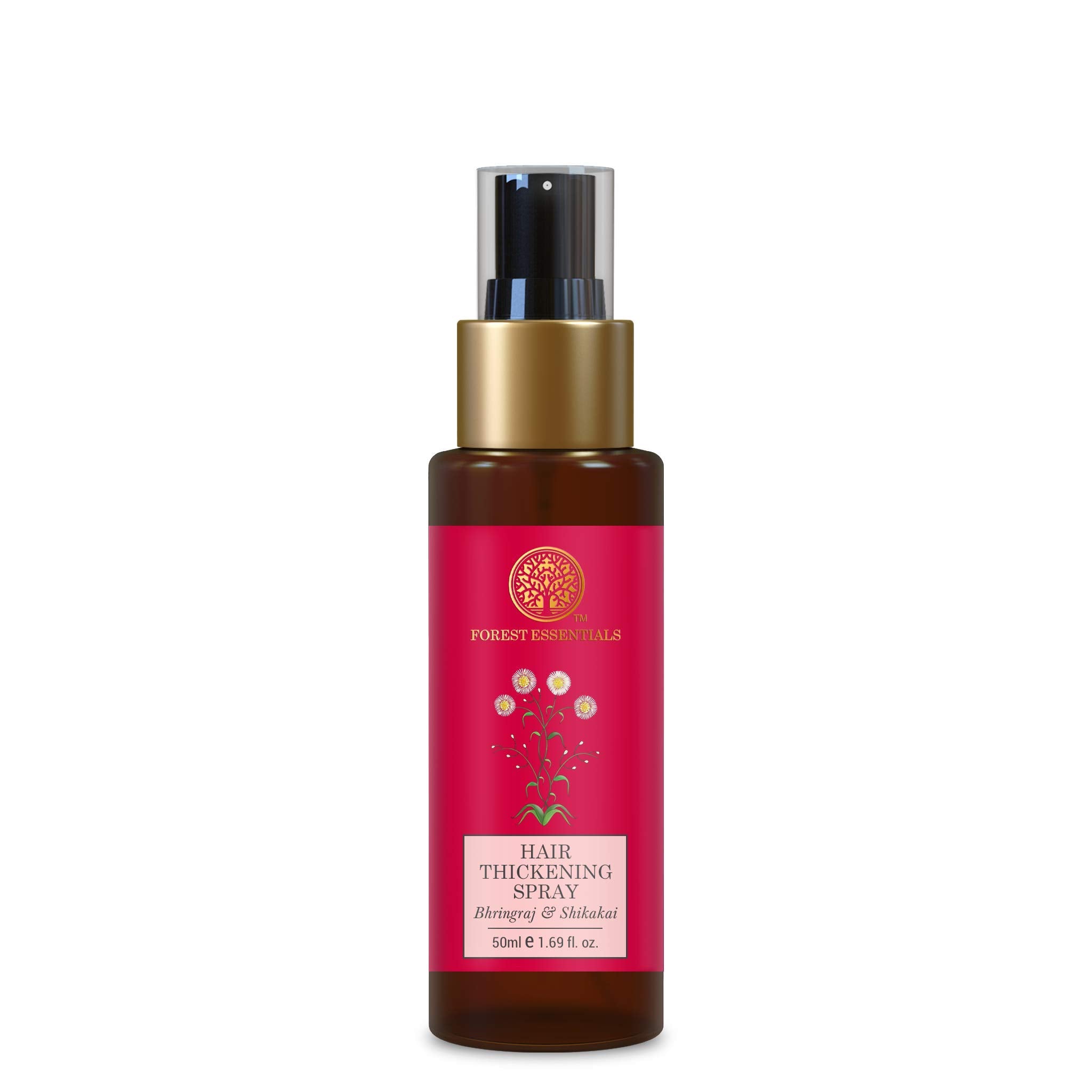 Forest Essentials Hair Thickening Spray Bhringraj & Shikakai | Volumizing Spray For Thicker, Fuller Hair | With Vitamin B5 & Ker