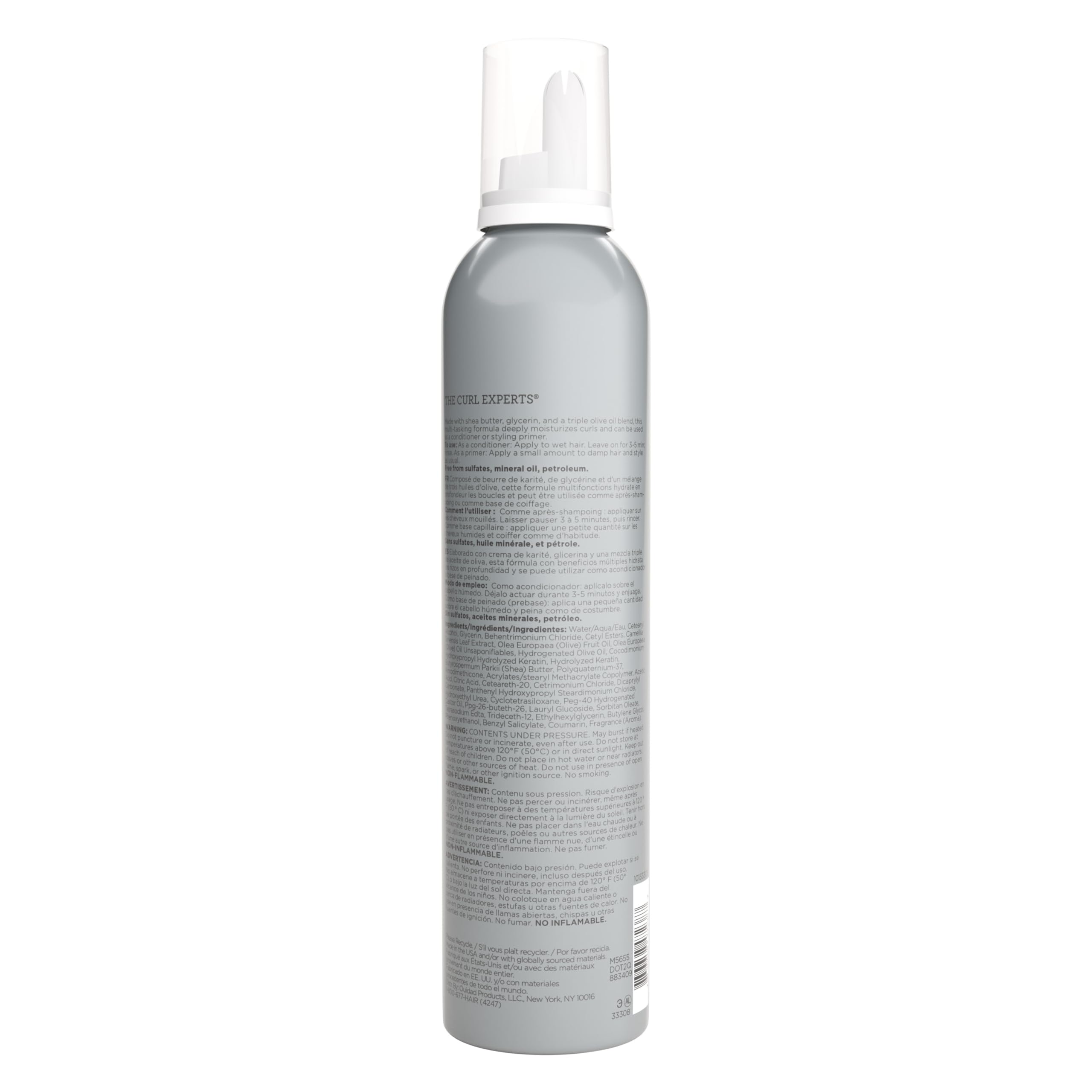 Ouidad Moisture Lock Whipped Curls Daily Hair Conditioner And Primer - 8.5 Fl Oz, Olive Oil, Shea Butter, And Glycerin, Curl Moi