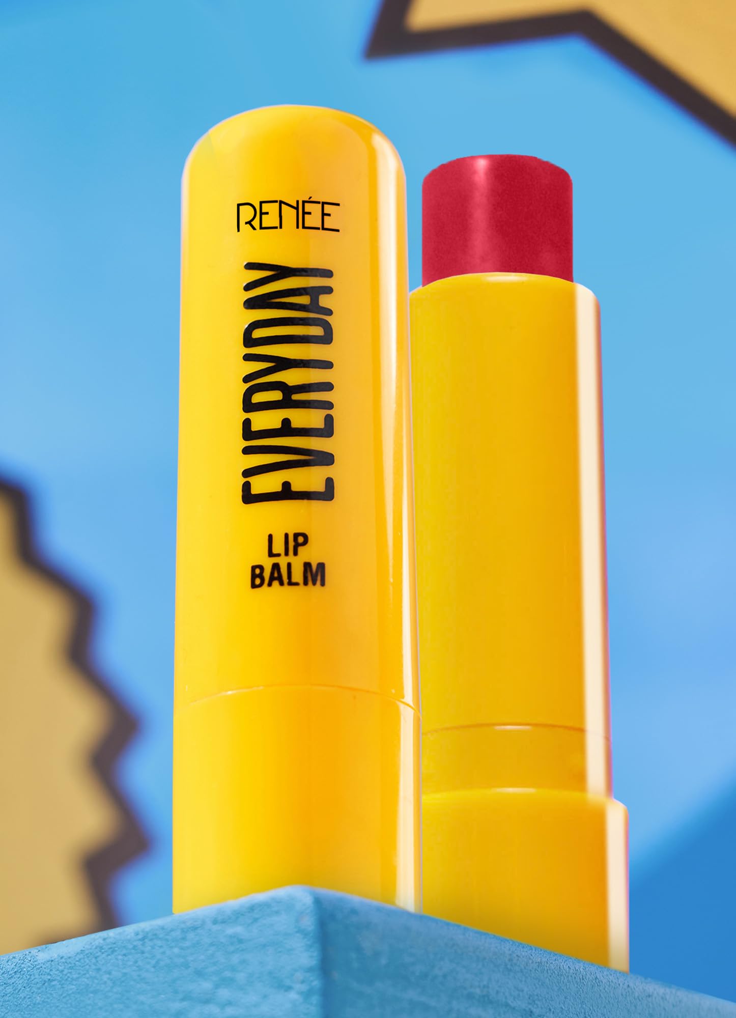 Renee Everyday Tinted Lip Balm  Cherry Berry, Heals, Moisturizes & Protects With Spf 30, For Dry & Chapped Lips, Enriched With 
