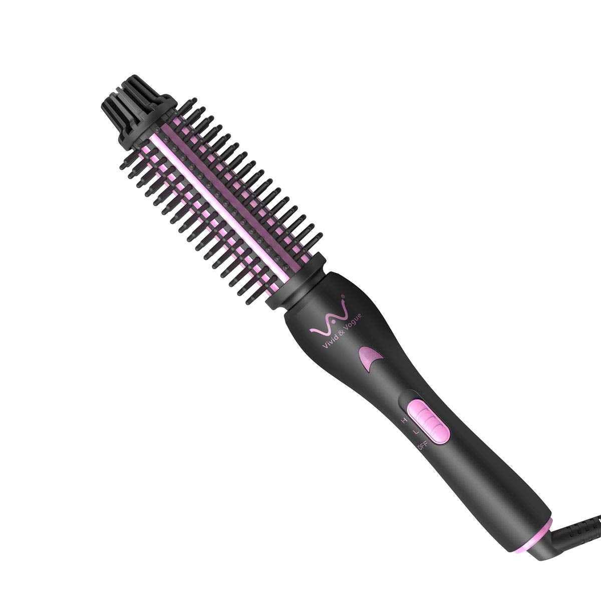 VAV Curling Iron, Ceramic Negative Ionic Curling Wand, Professional Dual Voltage Instant Heat Up Hair Curler, Anti-Scald Curling