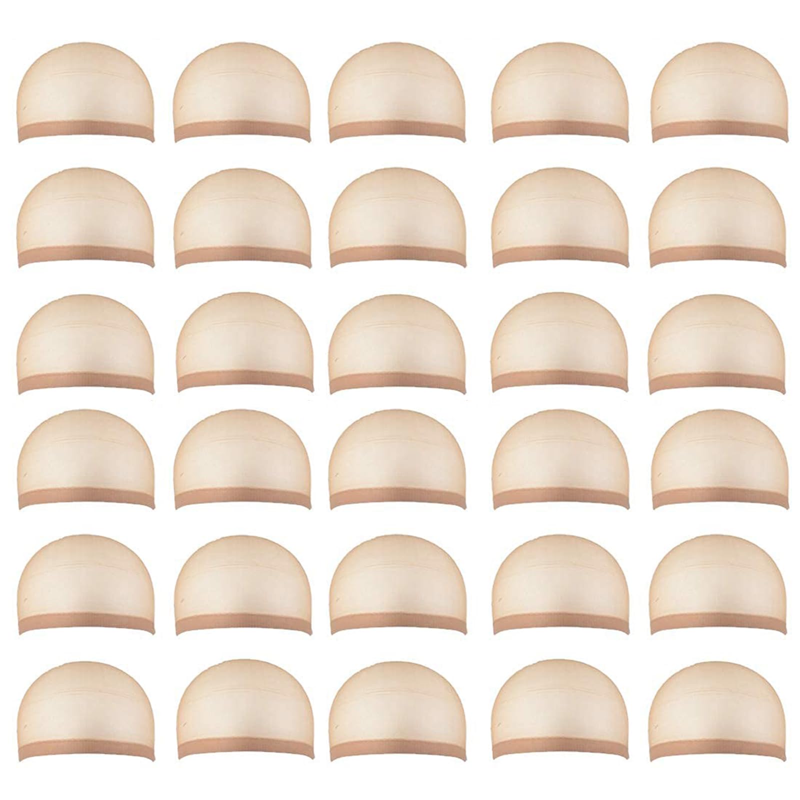 Smilco 30pcs Lace Wig Caps for Women, Bald Cap, Non-Slip Stocking Caps - Ideal for Beauticians, Drag Queens, and Film/Stage Perf