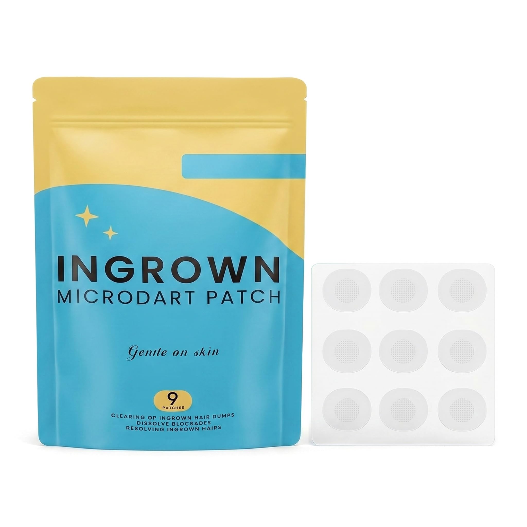 Scalp Nourishing & Revitalizing Patches, Nourishing Scalp Patch, Fast & Effective Ingrown Hair Treatment, for Facial, Beard, Arm