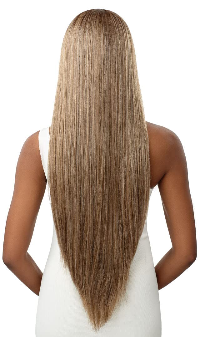 Outre HD Lace Front Wig Sleek Lay Part Elmirah 34'' (DR4/CRMBL)
