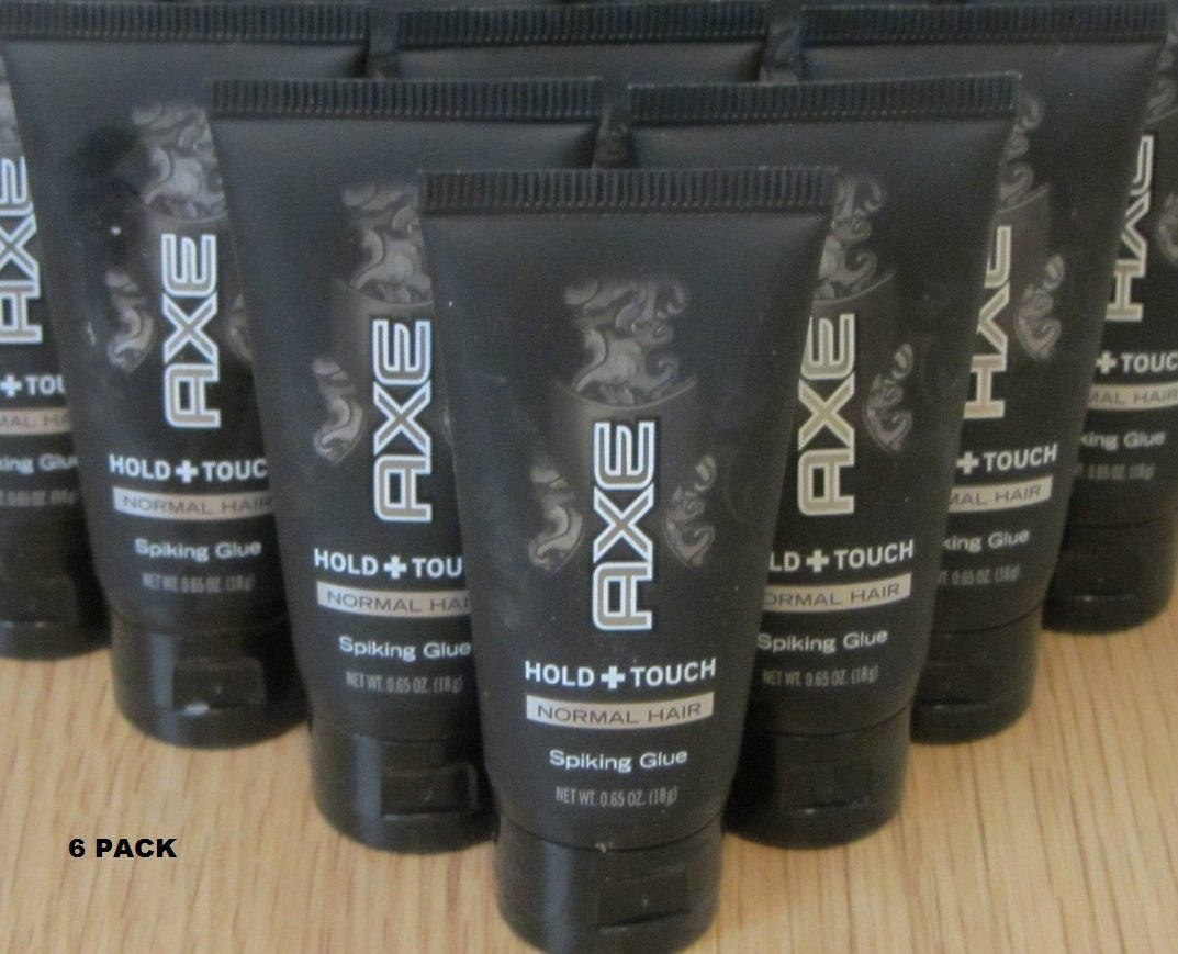 Axe Hold + Touch Normal Hair Spiking Glue Travel Size 0.65 Oz (12 Pack)