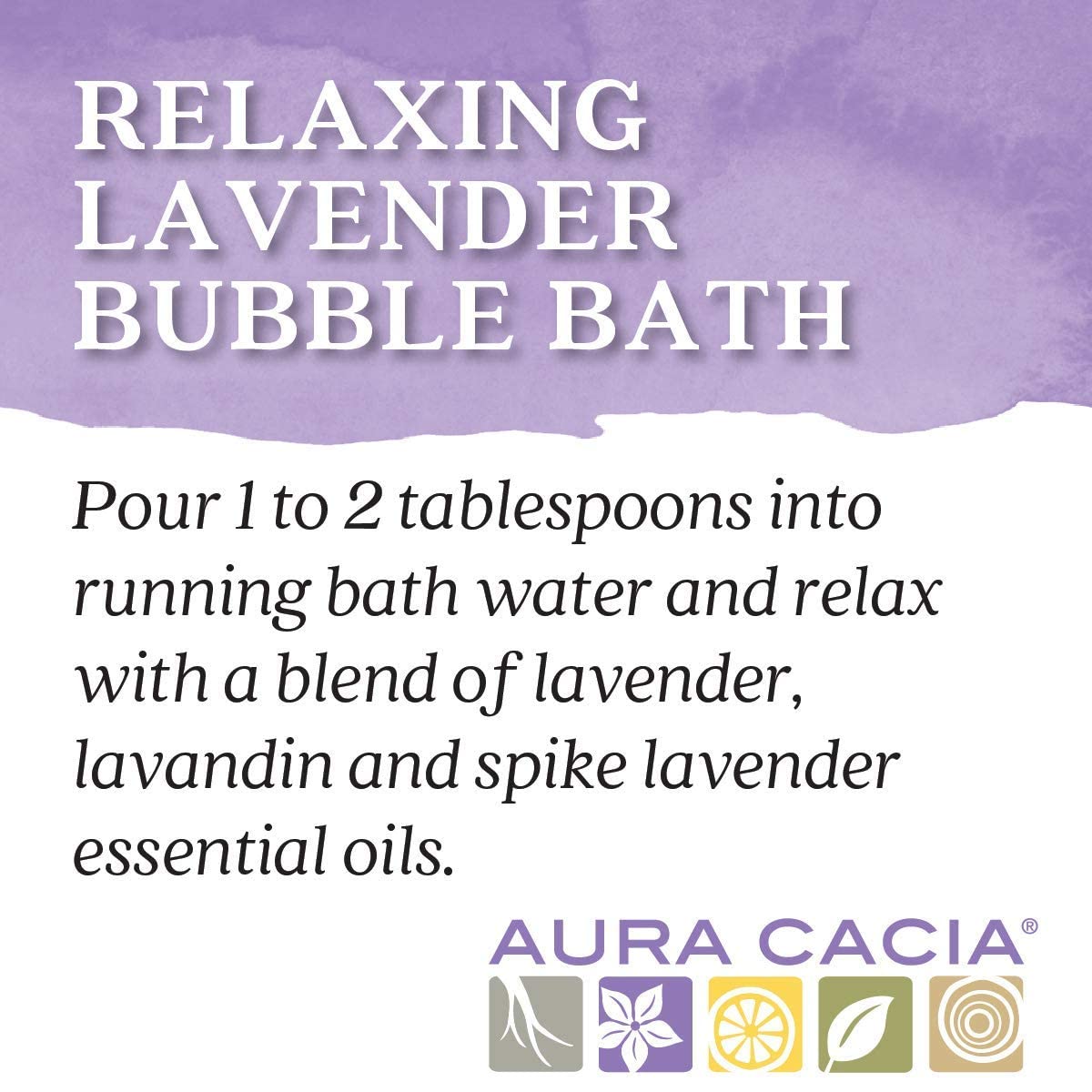 Aura Cacia Bubble Bath Lavender Relaxing