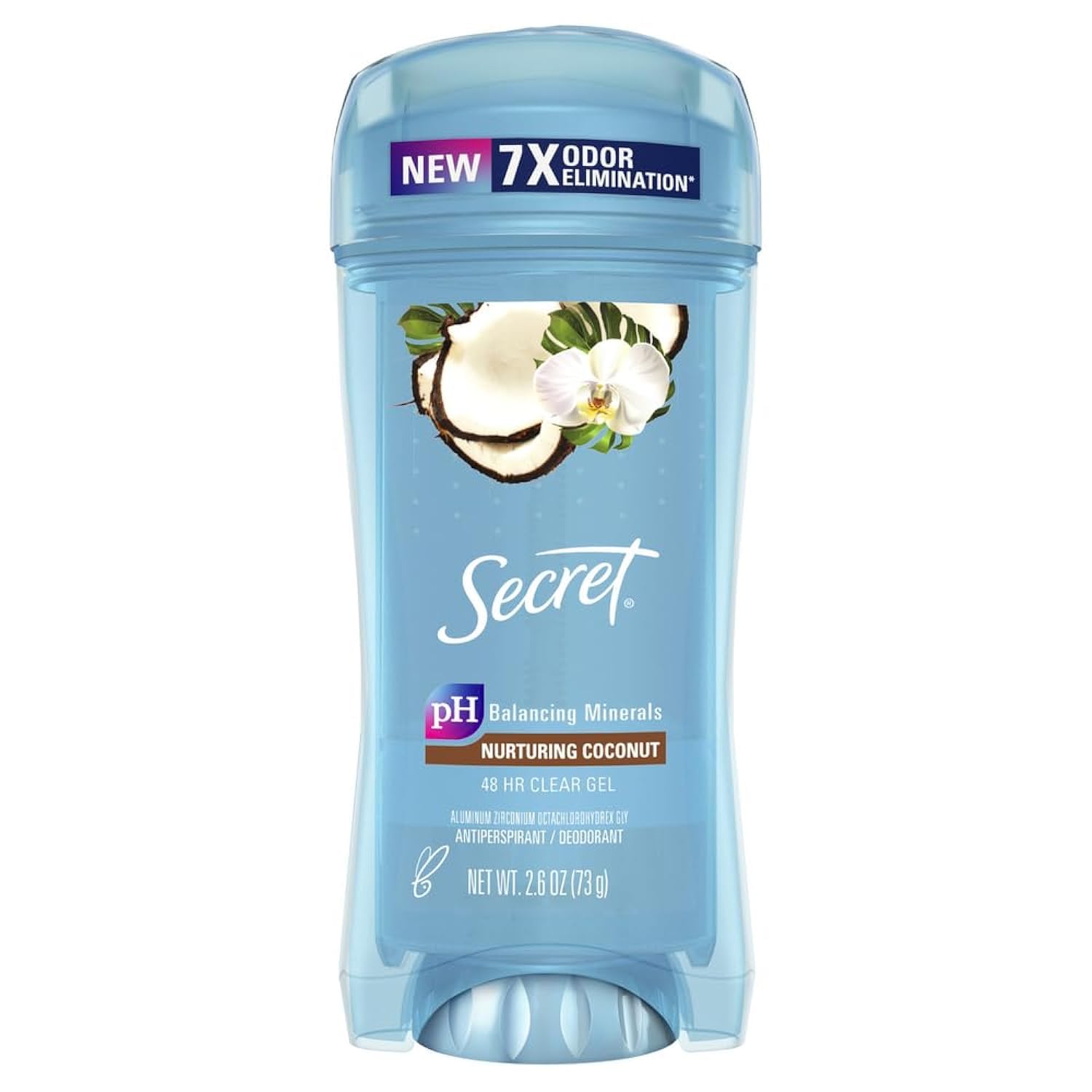 Secret Fresh Clear Gel Antiperspirant And Deodorant For Women, Coconut Scent, 2.6 Oz