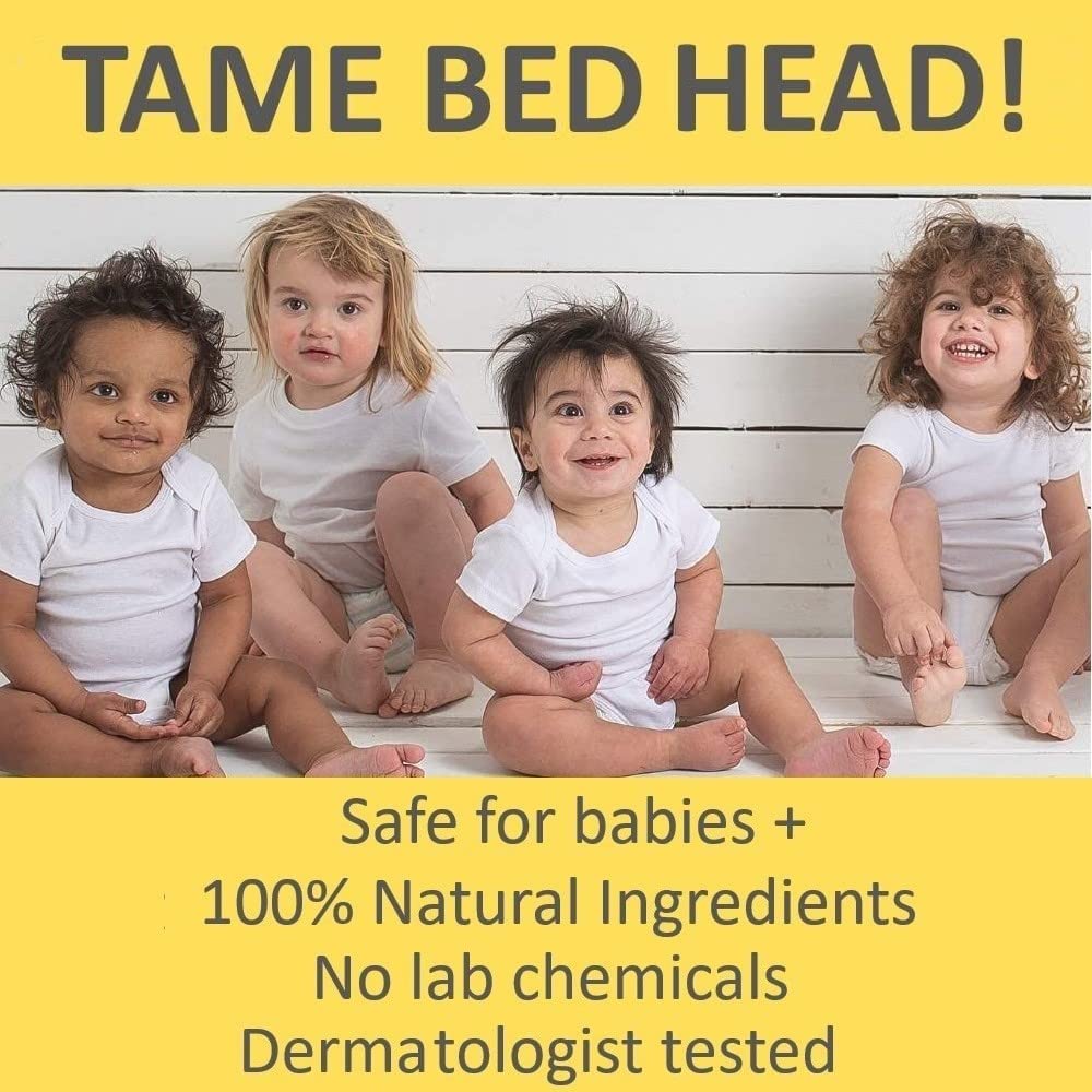 T is for Tame - All-Natural Hair Taming Cream for Kids, Frizz & Flyaway Control, Coconut Oil & Jojoba Leave-In, Safe for Babies