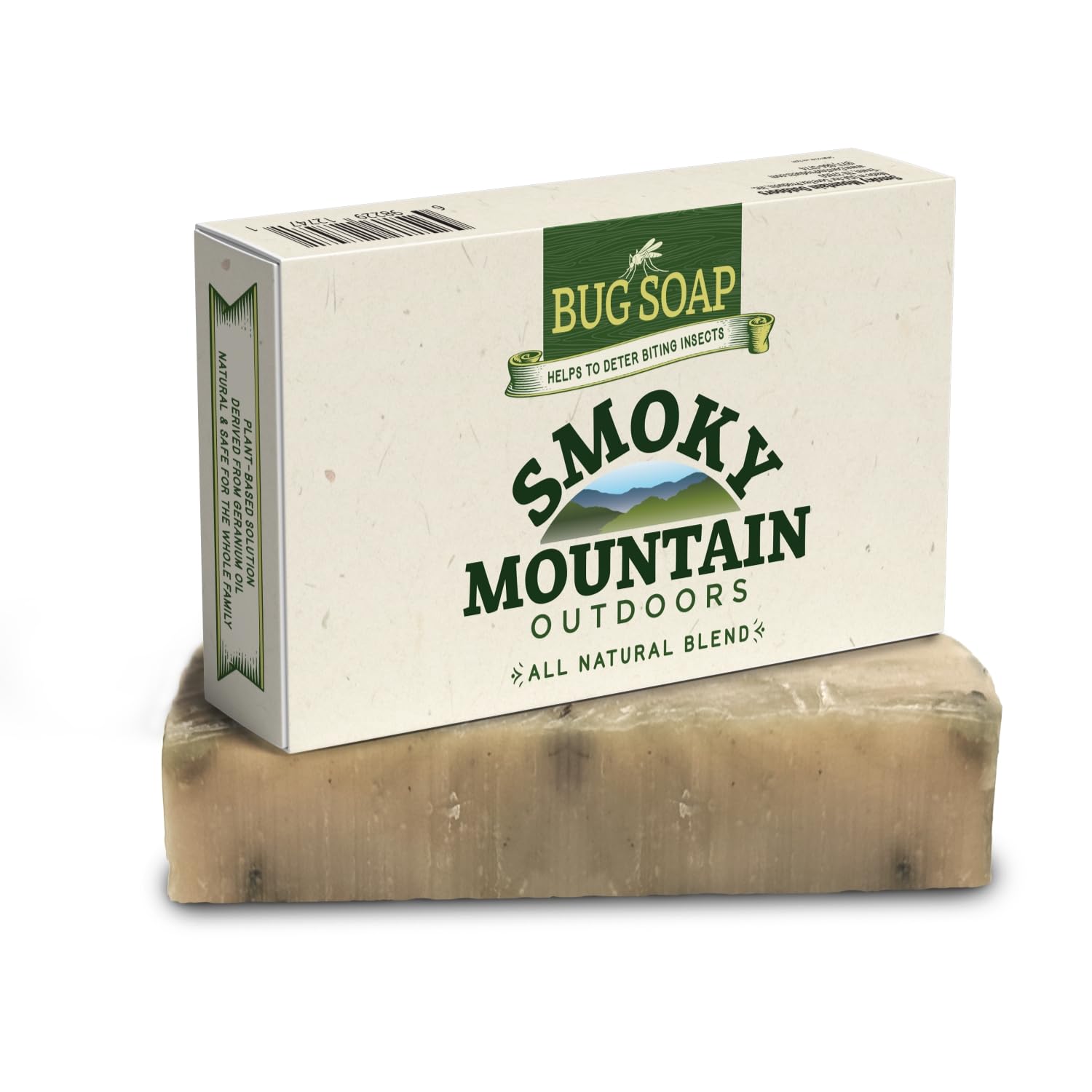 CoreTex Smoky Mountain DEET Free Bug Repellent Soap - 3oz USA-Made Anti-Mosquito Soap Bar with Citronella Java Oil - Plant Based