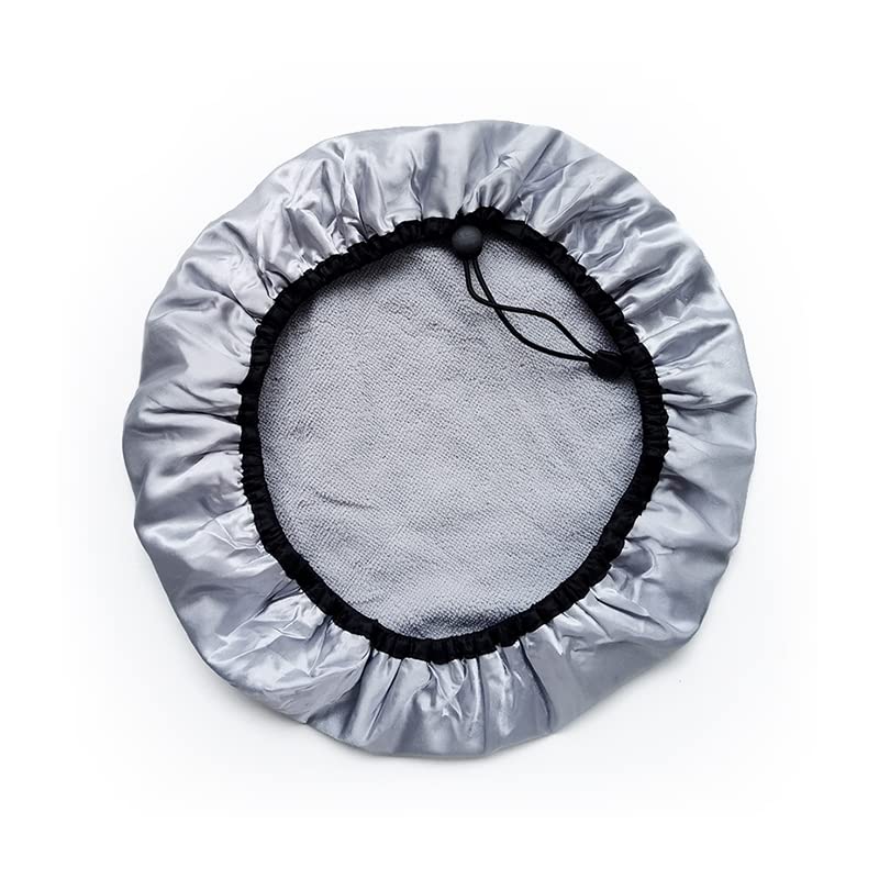 Shower Cap, 2 Pieces Waterproof Oversized Adjustable Shower Caps For Women Long Hair, Triple Layer Resuable Shower Hat Bath Caps
