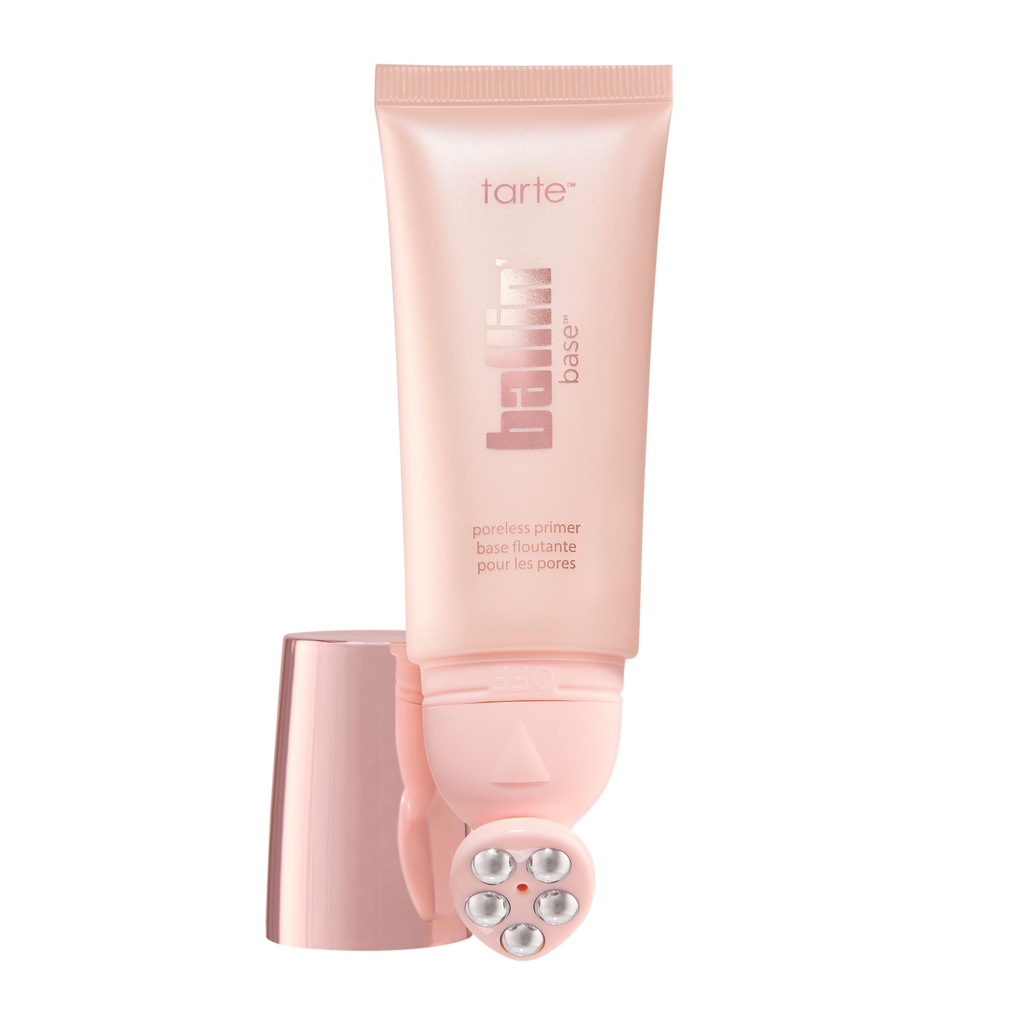 tarte ballin base poreless primer  Rollerball Applicator to Help Lift, Sculpt & Depuff, Wear Under Foundation to Prime Skin wit