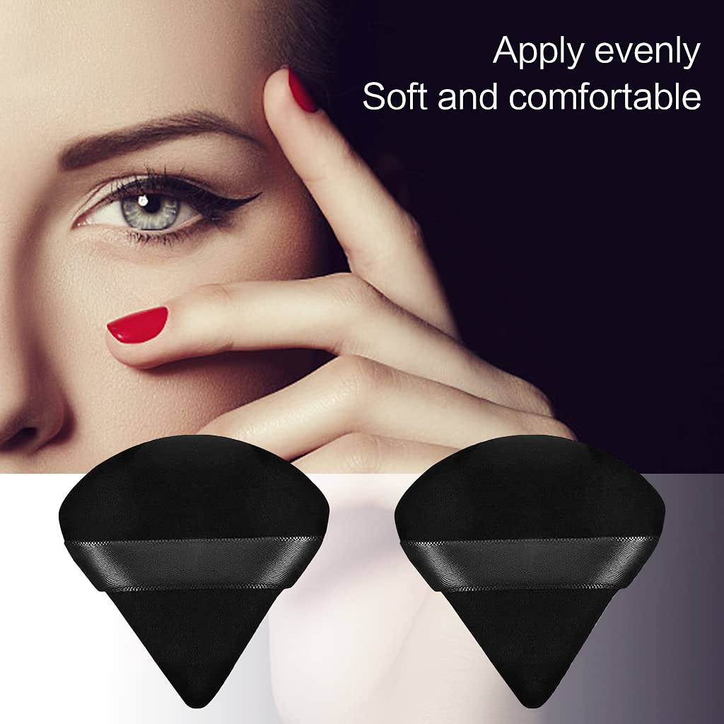 Jepeux 2 Pcs Large Powder Puff, 5 Inch Cotton Super Soft Powder Puff, Washable, Loose Powder Puff, Baby Powder, Body Puff Round