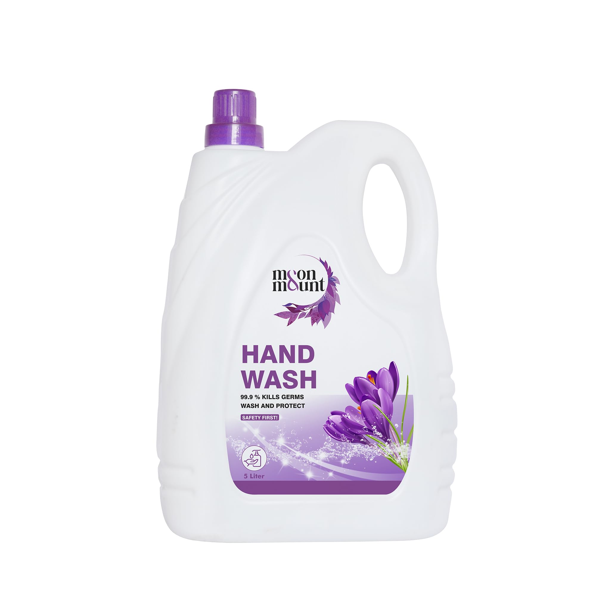 Moon & Mount Lavender Scented Liquid Hand Wash Refill, Ph Balanced, 5L