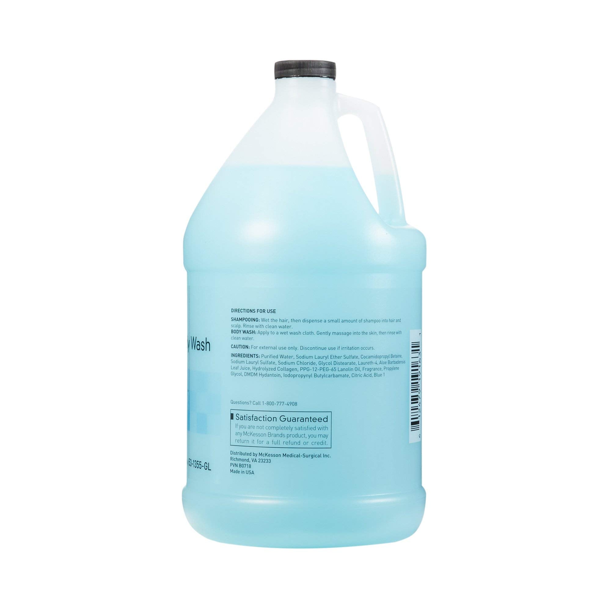 McKesson Body Wash and Shampoo with Aloe, 1 Gallon [4 Count Bulk], Summer Rain