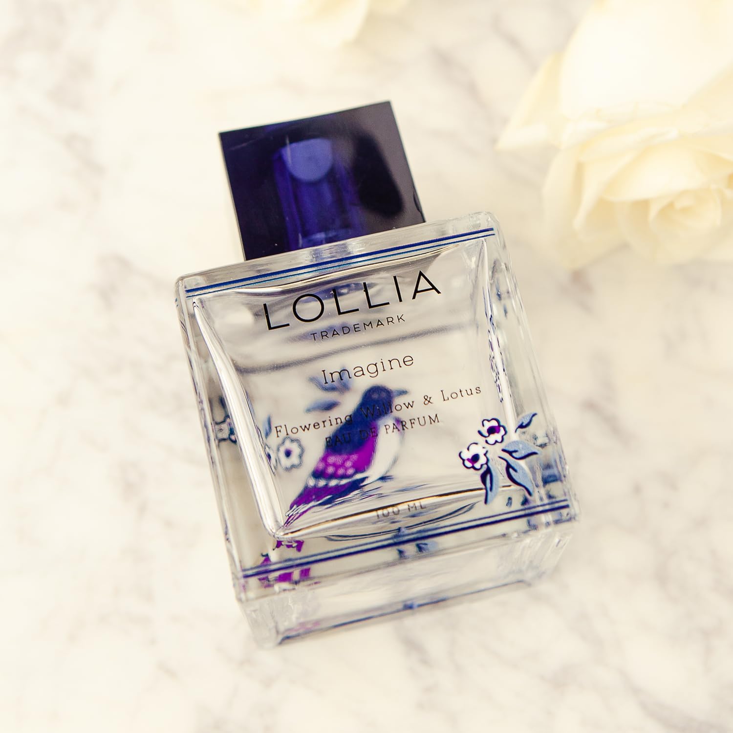 LOLLIA Imagine Eau de Parfum, 3.4 fl. oz. - Flowering Willow & Lotus - Beautifully Captivating Perfume, Womens Perfume, Eau de P